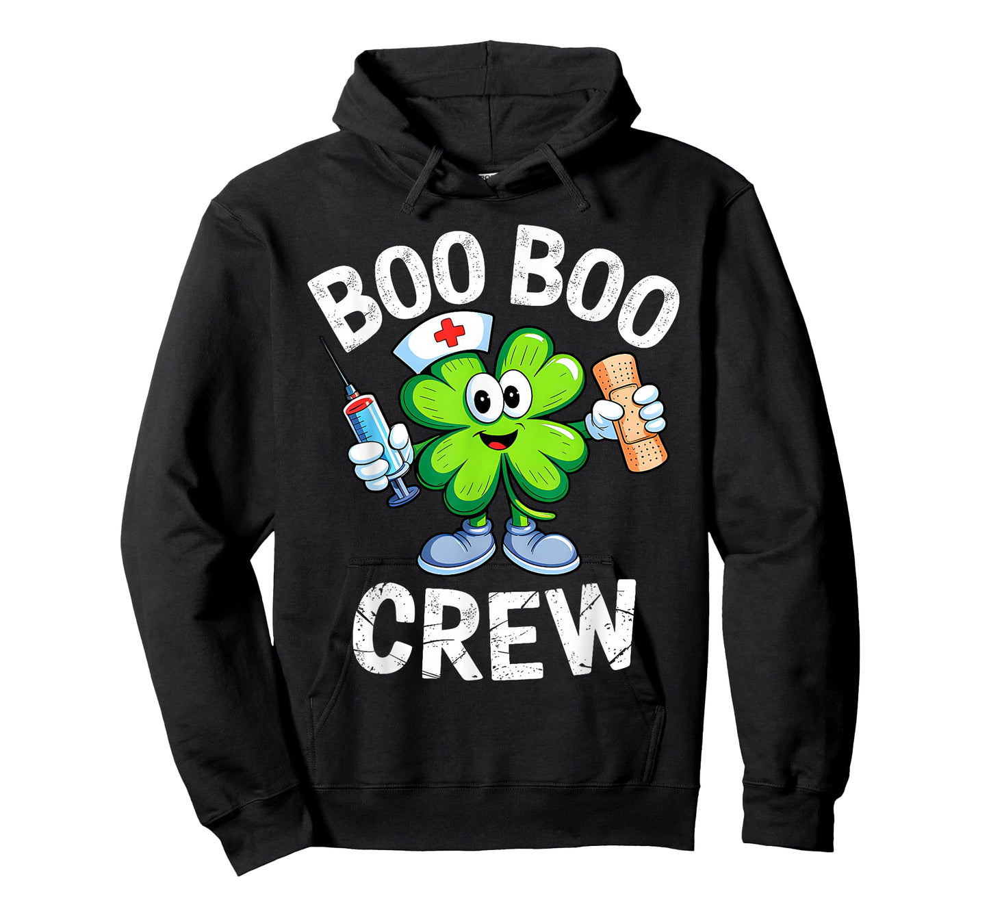 Boo Boo Crew St Patricks Day Nurse Scrub Top Saint Pattys T-Shirt