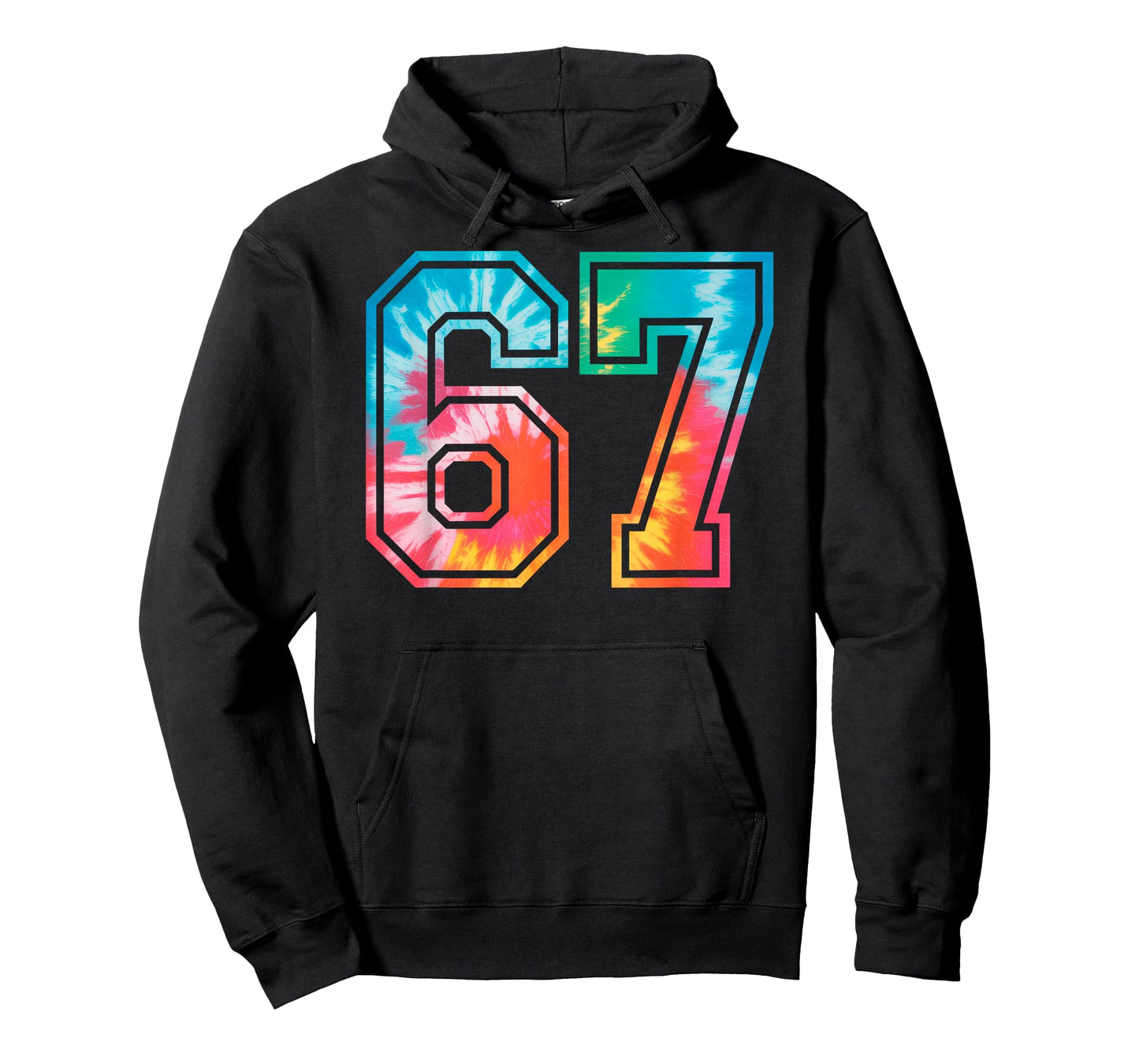 67 Number Meme Funny Six Seven Tie Dye Gen Alpha Slang T-Shirt