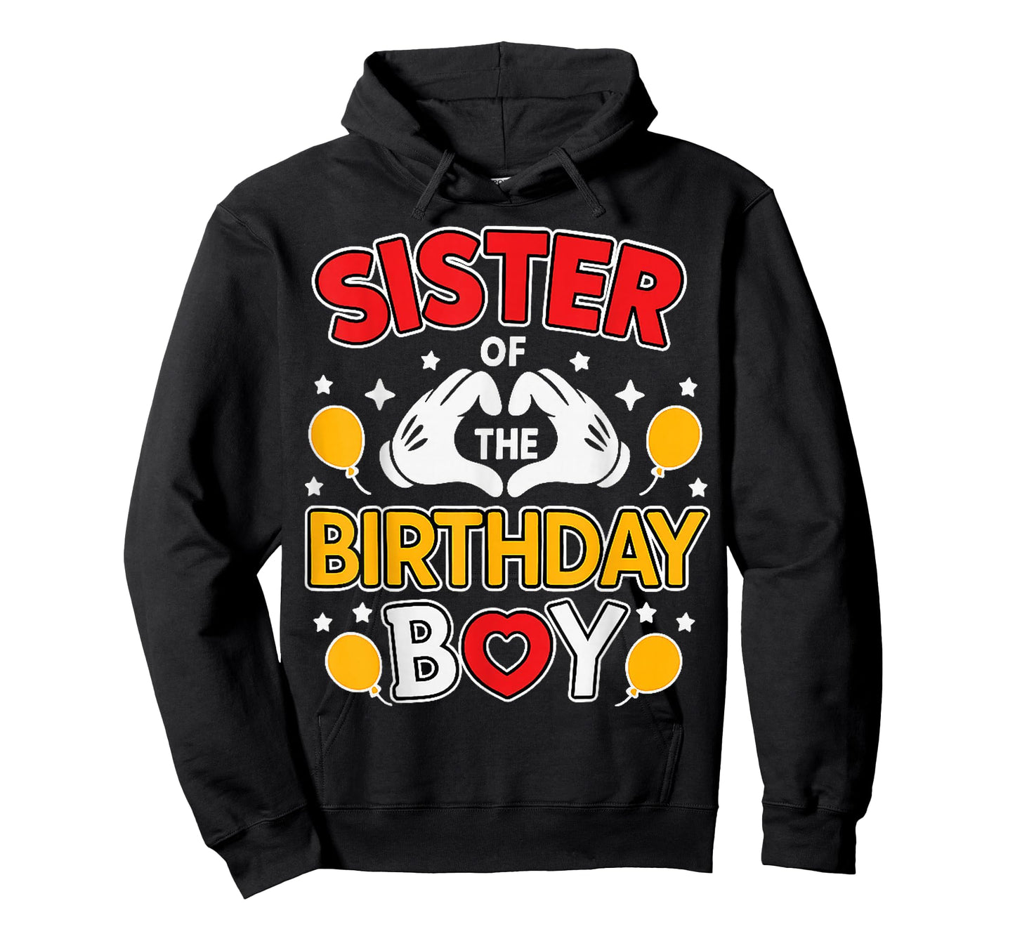 Sister of The Birthday Boy Family Matching Dad Mom T-Shirt
