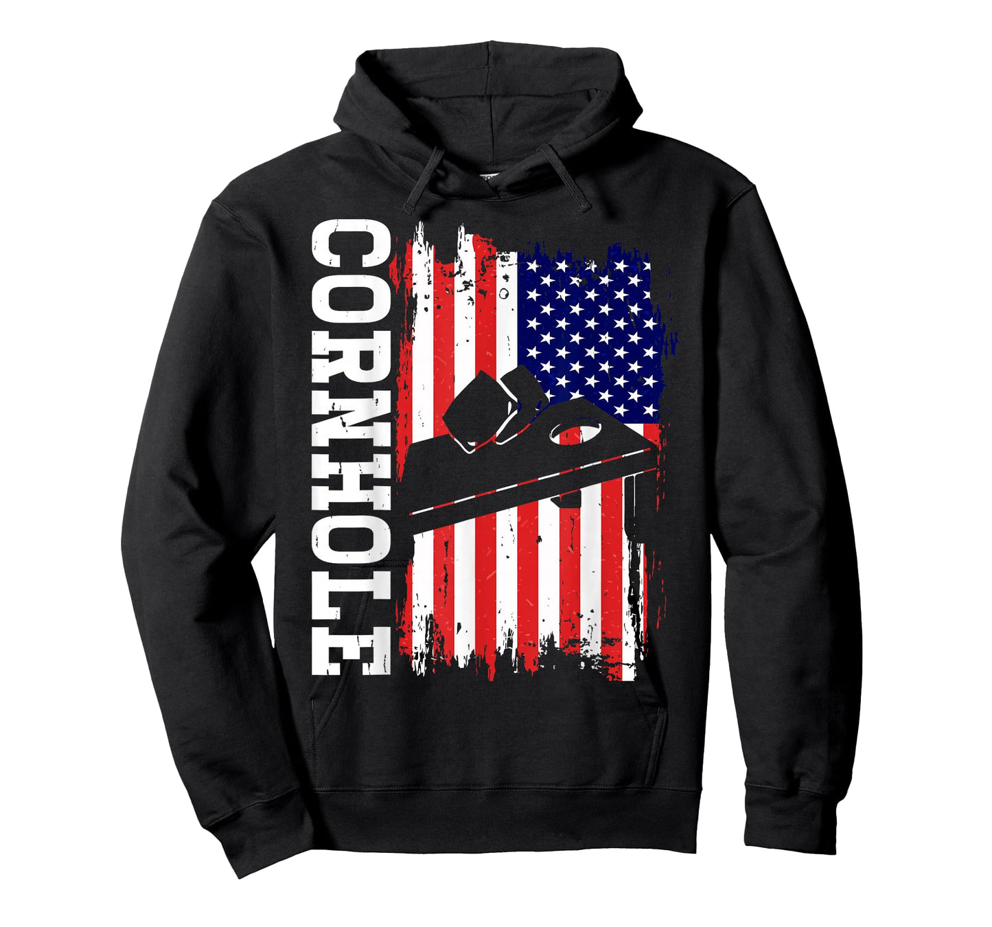 USA Cornhole American Flag Corn Hole Players Funny Cornhole T-Shirt