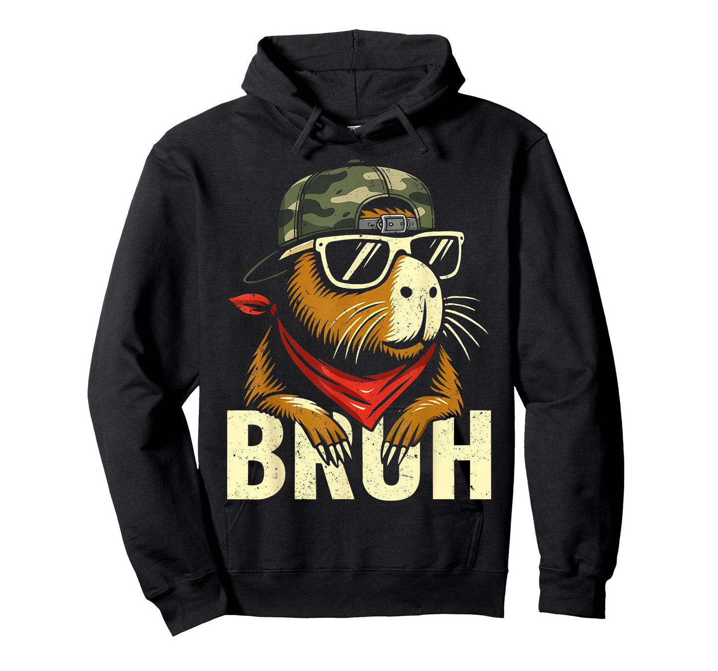 Cool Capy Bruh for Teens Boys Girls Men Women Meme Graphic T-Shirt