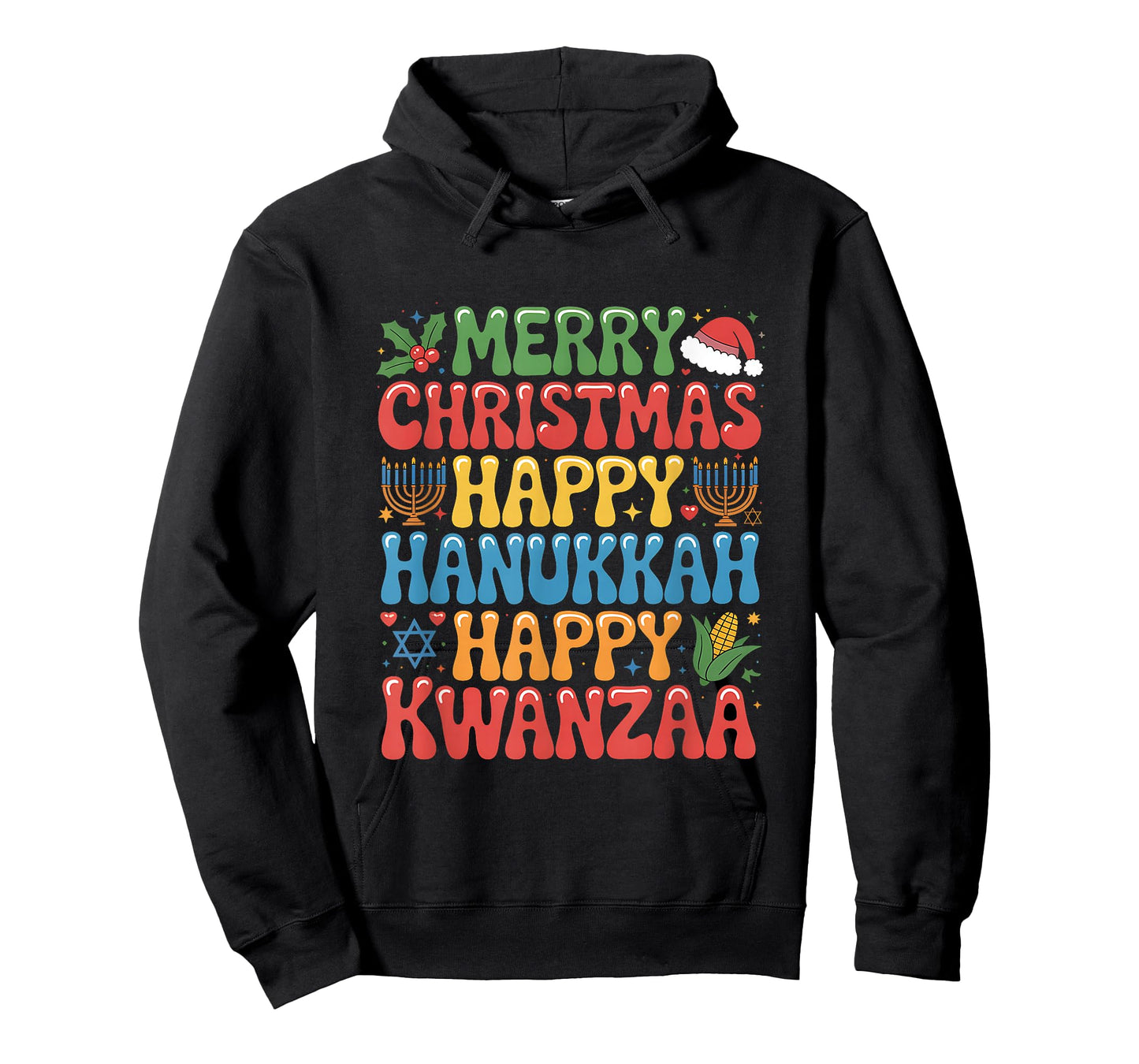 Merry Christmas Happy Hanukkah Kwanzaa Quote T-Shirt
