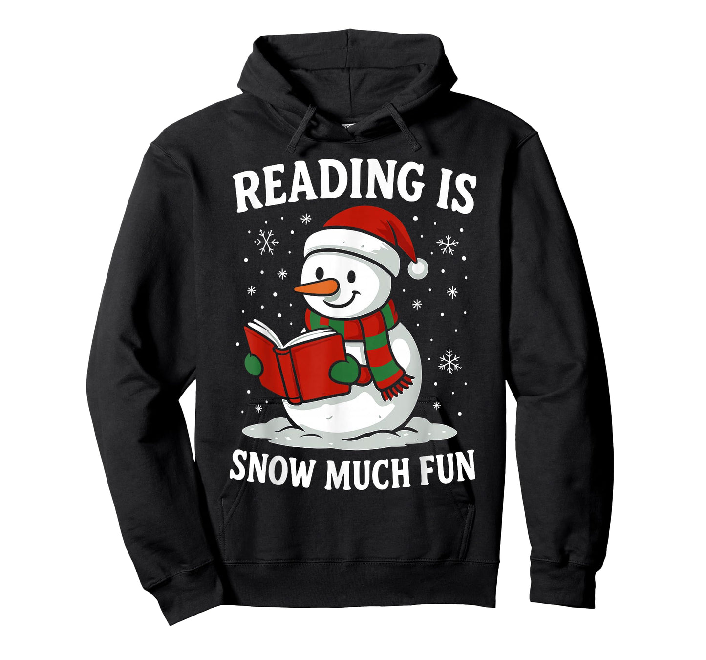 Funny Christmas Reading is Snow Much Snowman Book Lover T-Shirt