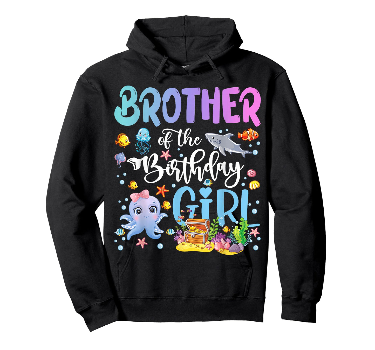 Brother of The Birthday Girl Sea Fish Ocean Aquarium T-Shirt