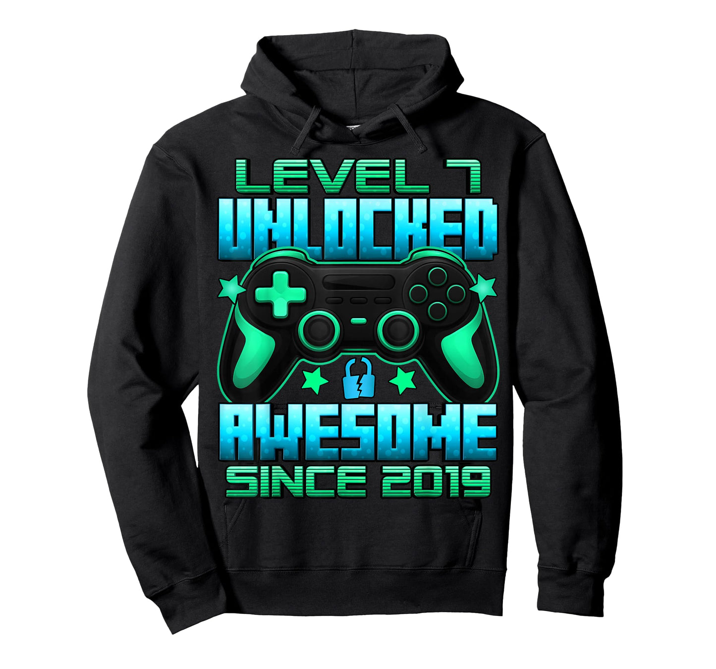 Level 7 Unlocked 7 Year Old Gifts for Boys 7th Birthday Boy T-Shirt