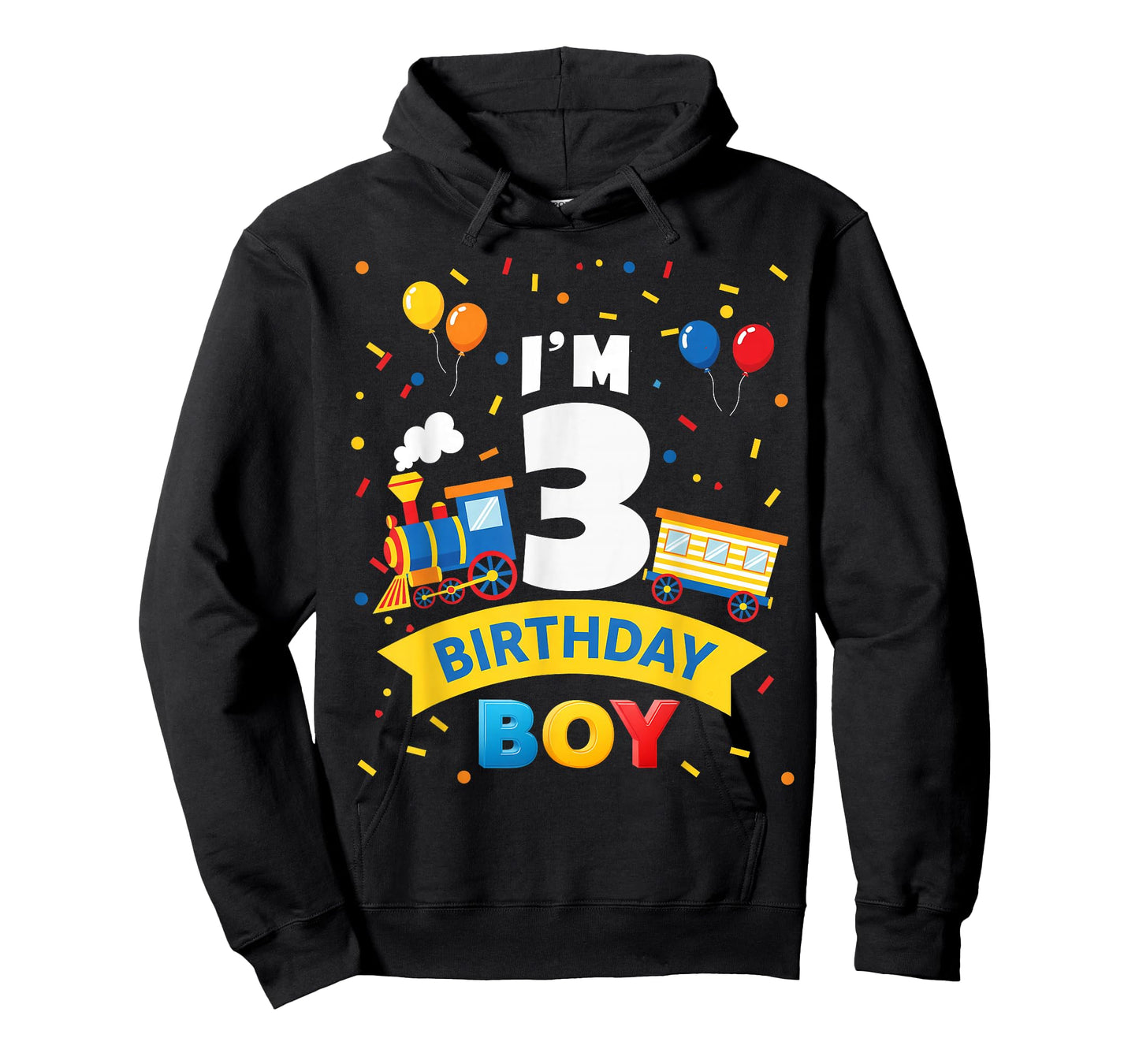 Kids 3rd Birthday Boy Train Three 3 Year Old Birthday Boys T-Shirt