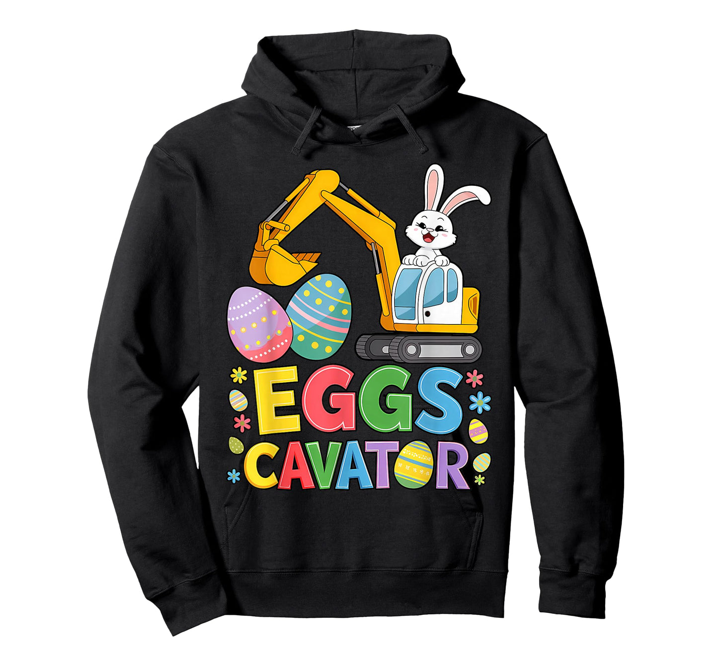 Kids Boys Easter Bunny Excavator Easter Kids Boys Toddler T-Shirt
