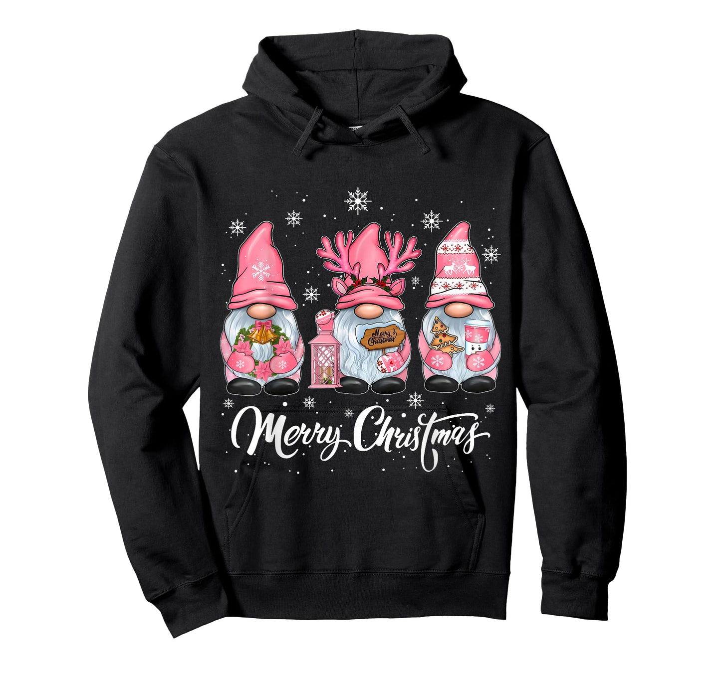 Cute Gnomes Merry Christmas Light Family Gnome Xmas Matching T-Shirt