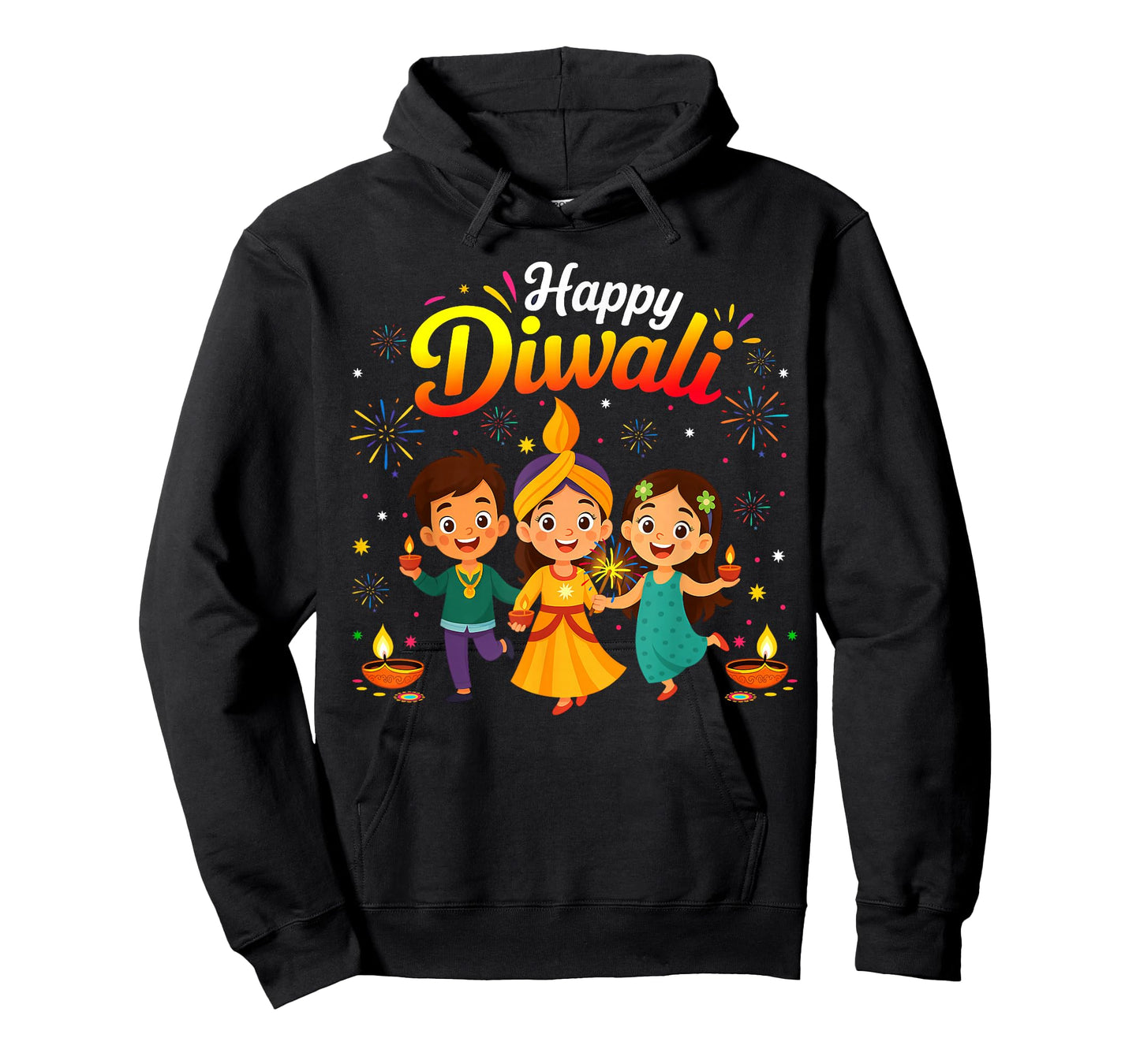 Happy Diwali Cute Kids Festival Lights Celebration Boys Girl T-Shirt
