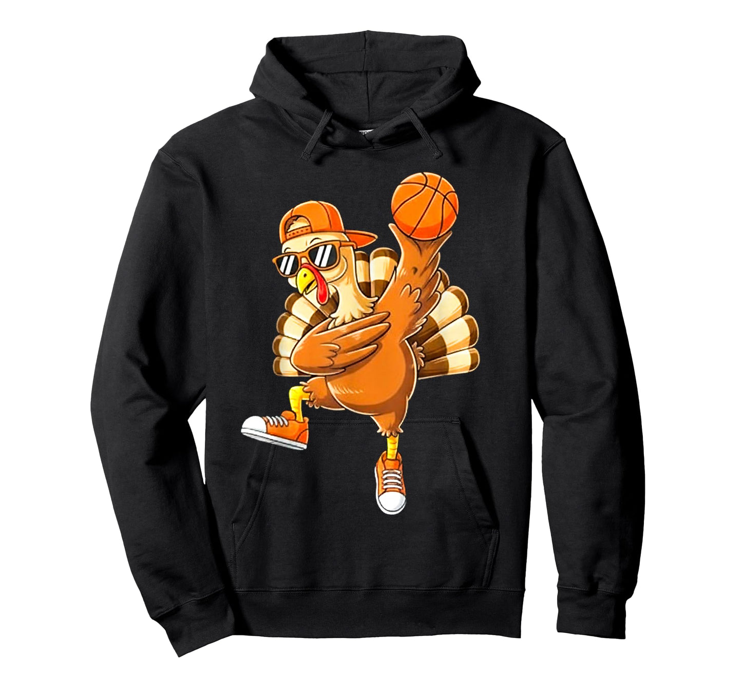 Funny Turkey Basketball Thanksgiving Sport Humor Men Boy Kid T-Shirt