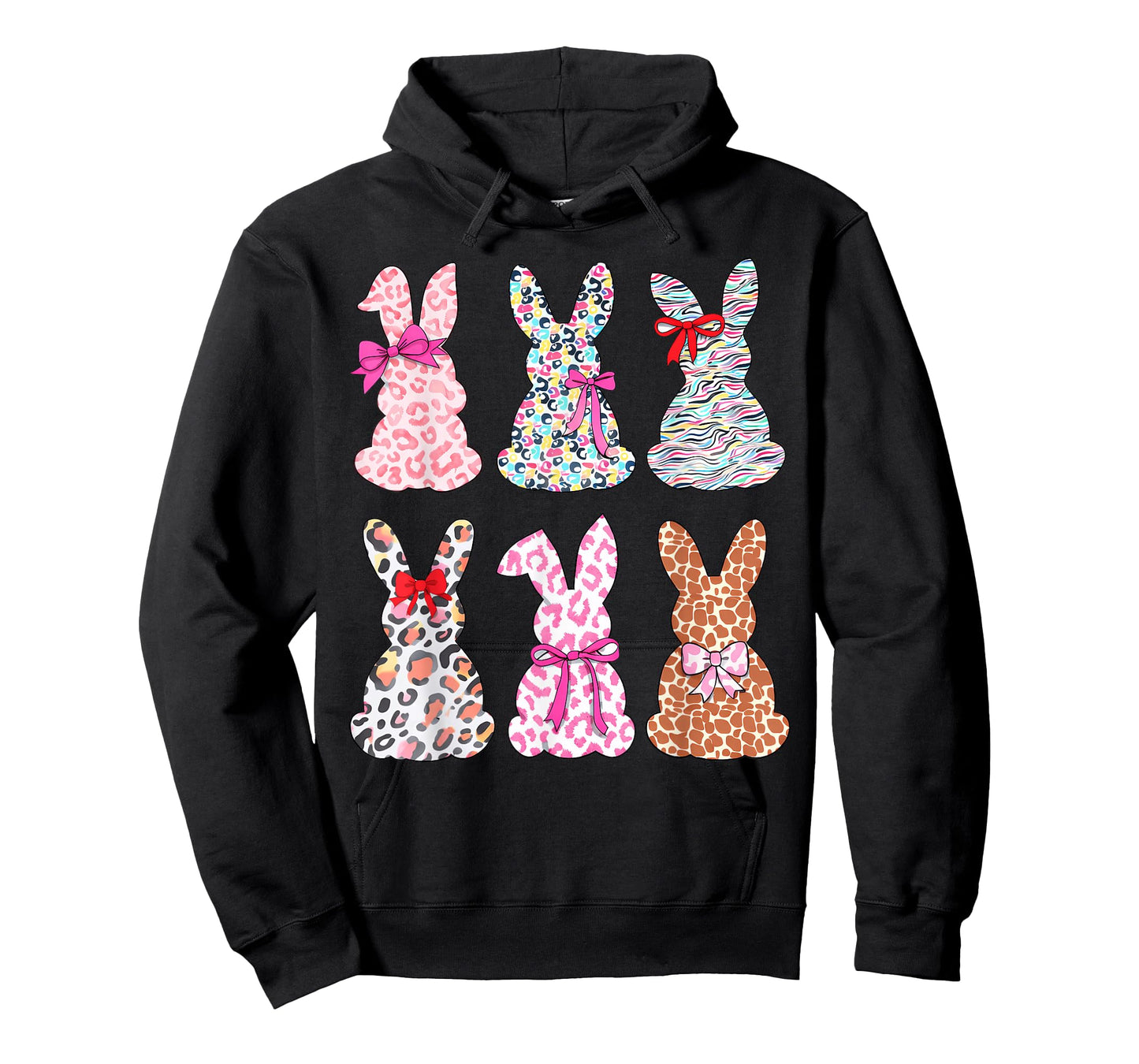Women Girls Easter Bunny Leopard Happy Easter Day Women Girl T-Shirt