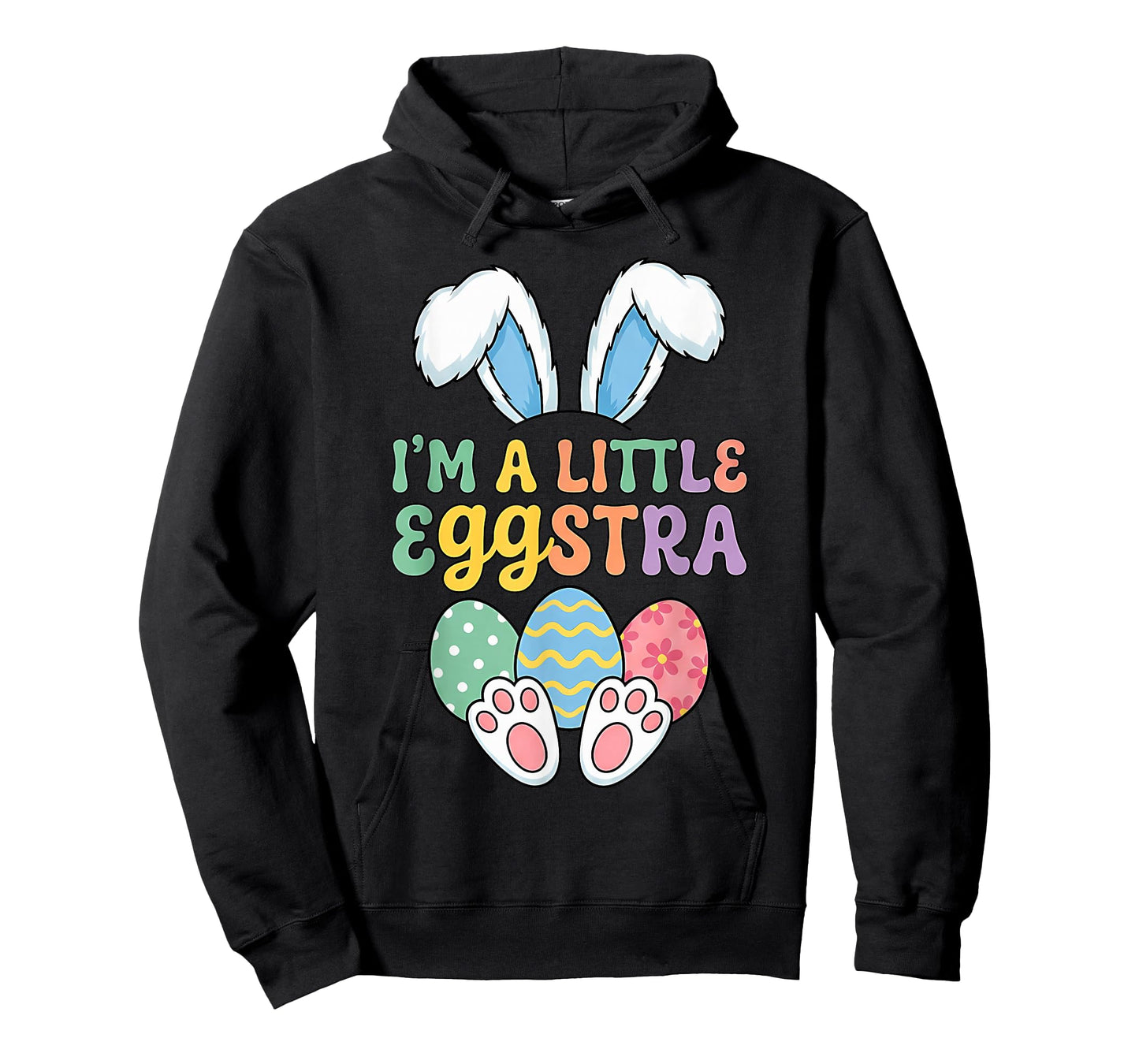 Kids Easter I’m Little Eggstra Easter Kid Boys Girls Toddler T-Shirt