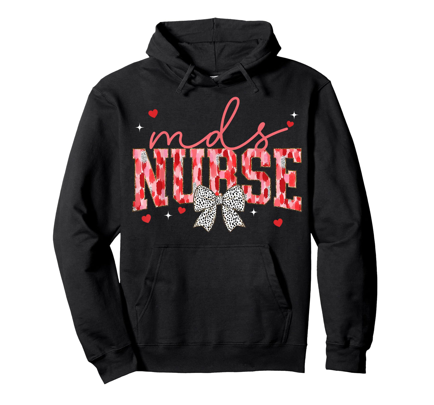 MDS Nurse Coquette Bow Valentines Day Minimum Data Set T-Shirt
