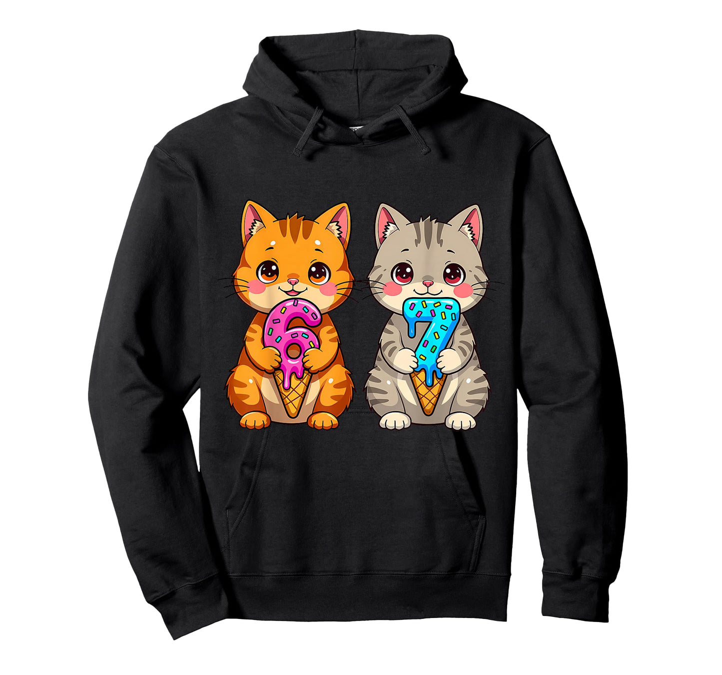 Cute Kawaii Cats Neko 67 Drip Meme Funny Six Seven T-Shirt