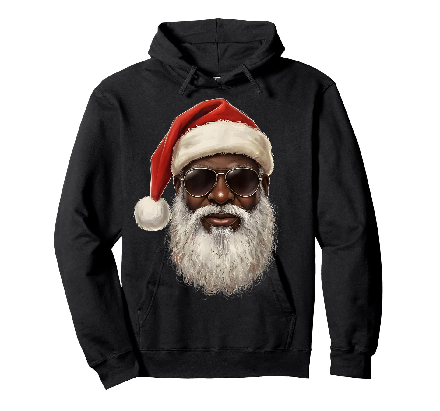 Vintage Cool Black Christmas Santa African Xmas Men Boy Kid T-Shirt
