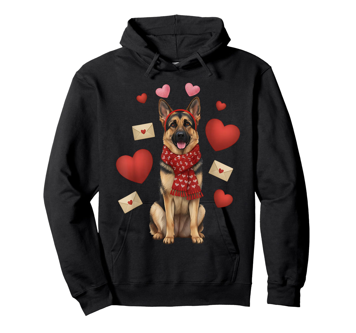 Cute German Shepherd Valentine’s Day Dog Mom - German Lover T-Shirt