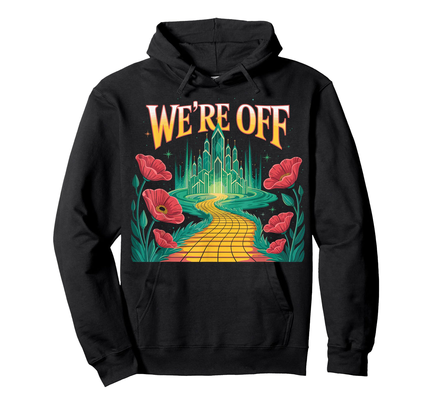 We 're Off Funny Yellow Path Brick Wizard Literature School T-Shirt