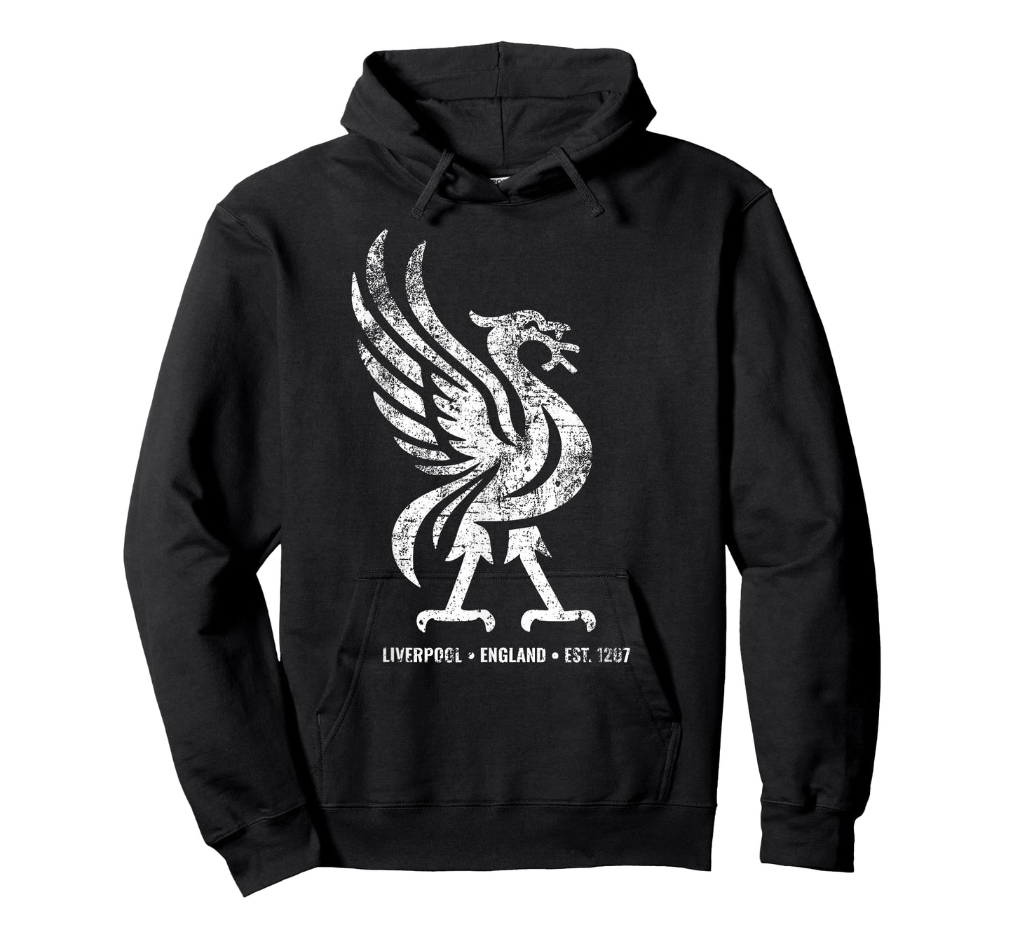 Liverpool England Est. 1207 Colossal Liverbird White Aged T-Shirt