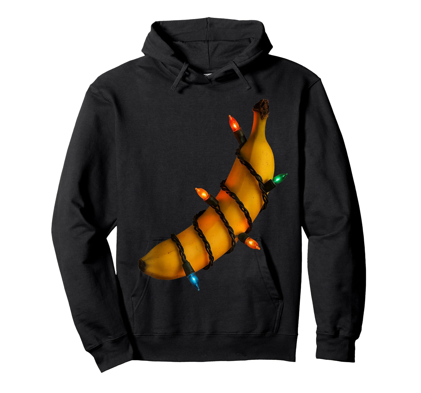 Christmas Banana with Lights Fun Holiday Design Unisex T-Shirt