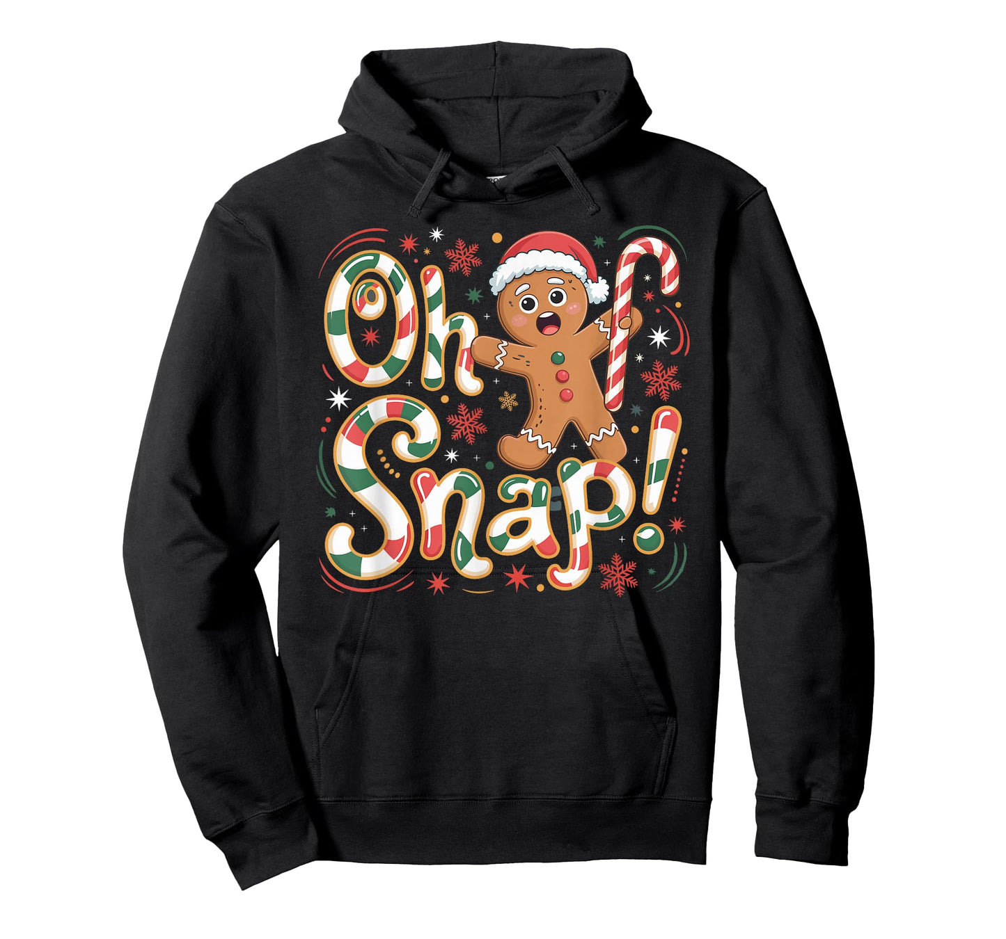 Oh Snap Gingerbread Man Funny Christmas Xmas Men Women Kids T-Shirt