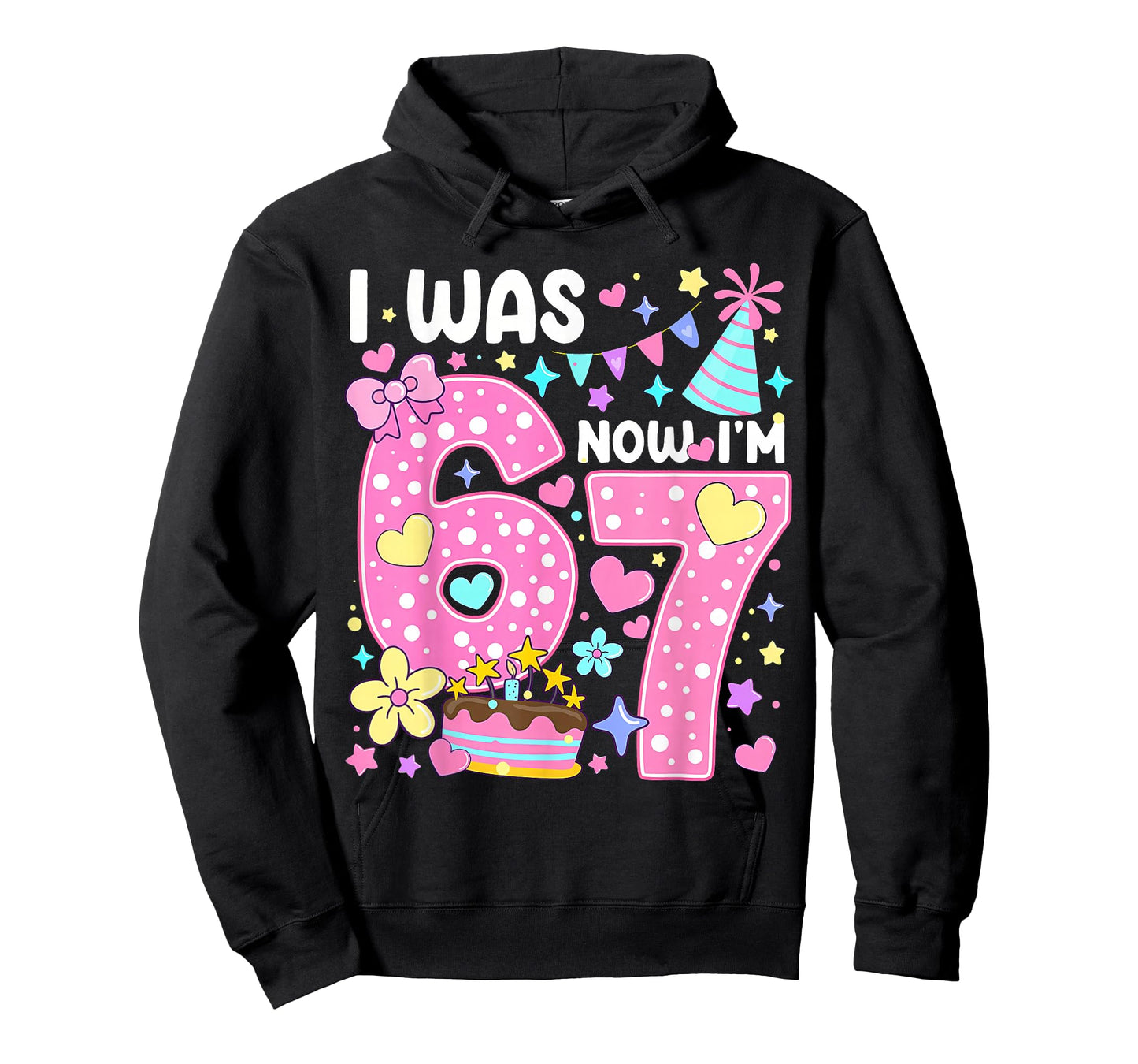 I was 6 Now I'm 7 7th Birthday Girl Pink Coquette Bow Floral T-Shirt