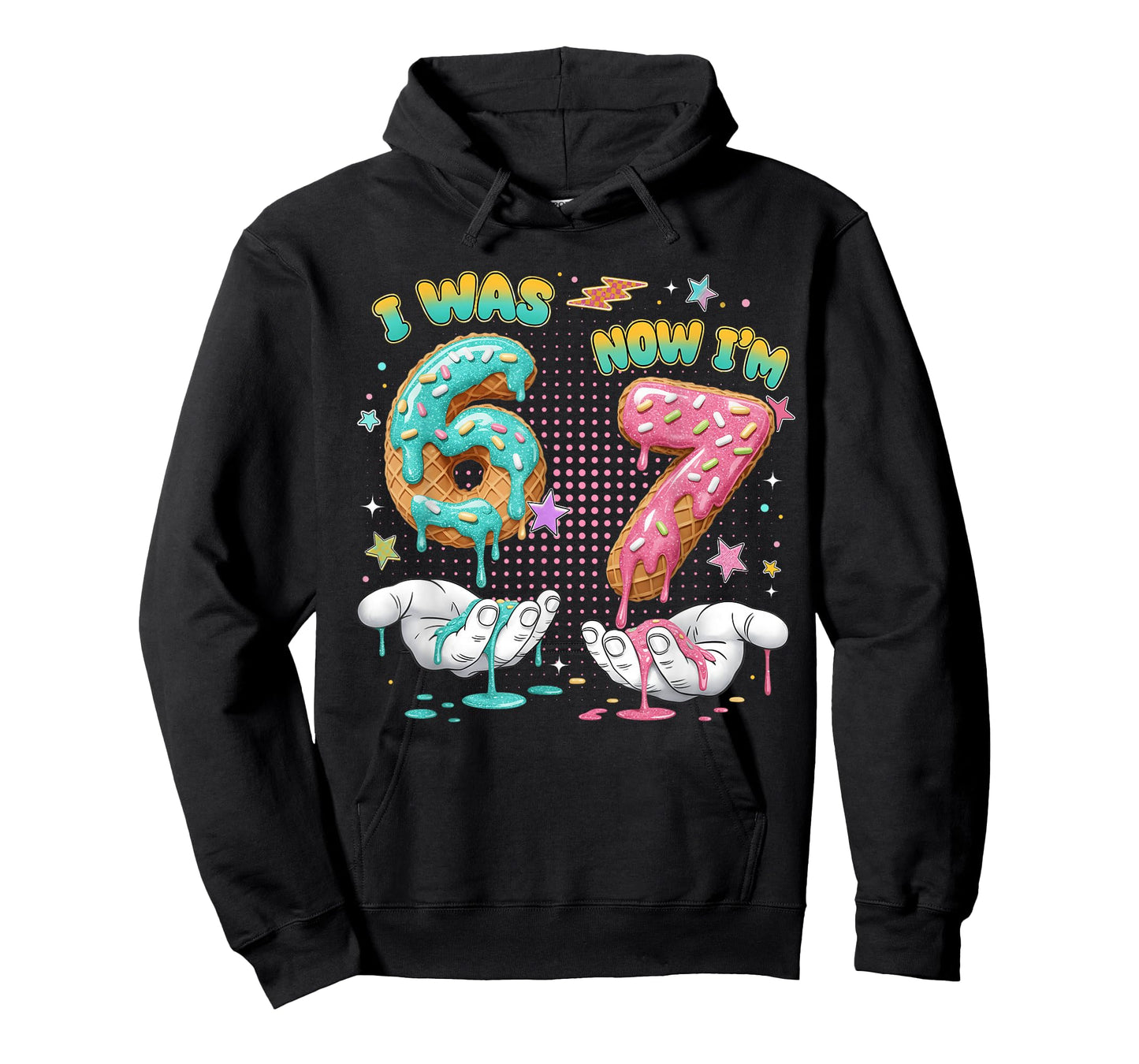 7 Year Old Birthday Funny I was 6 Now I'm 7 Boy Girl Kid T-Shirt