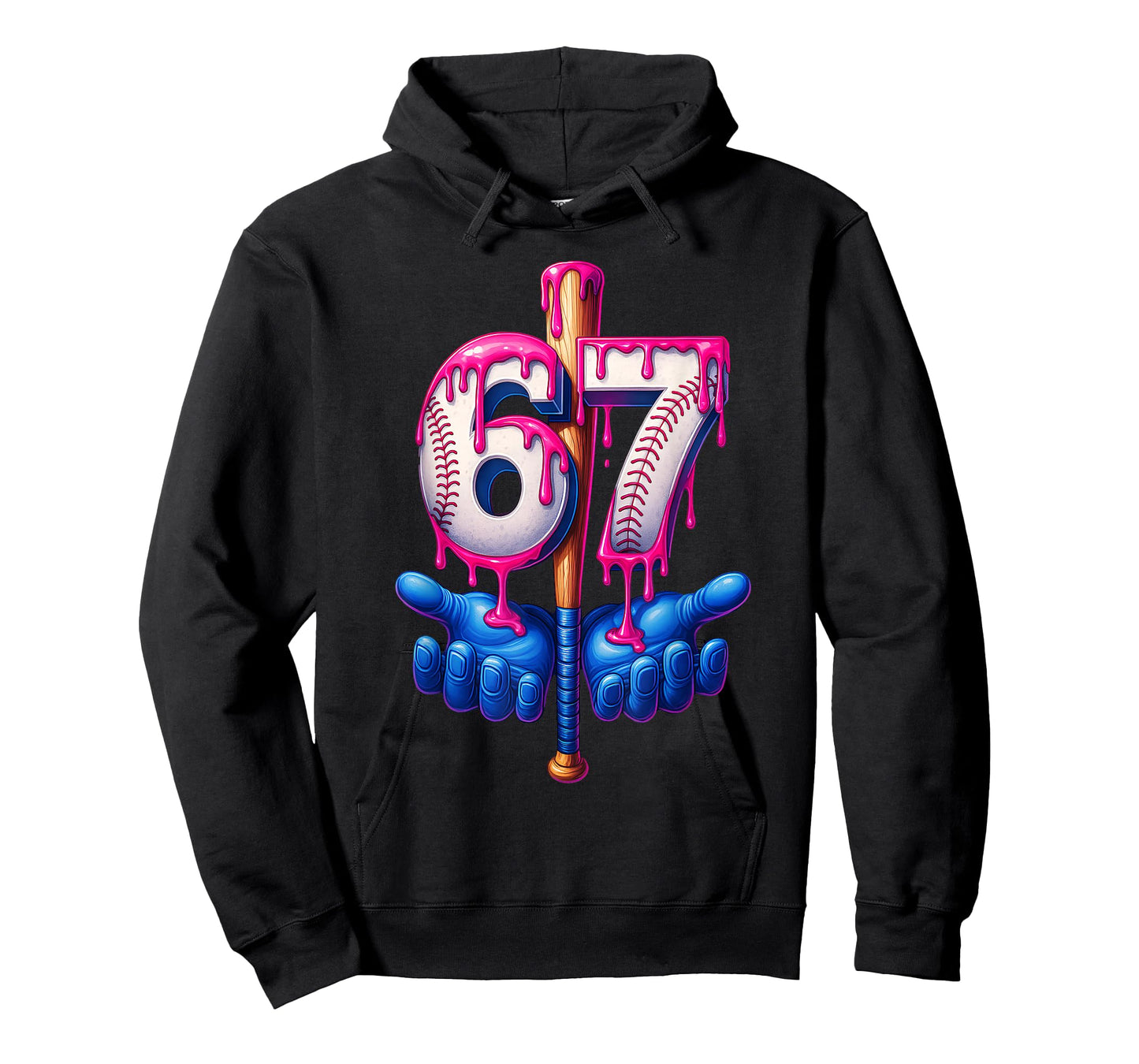 Baseball Drip 6 7 Number 67 Six Seven Meme Mens Boys Kids T-Shirt