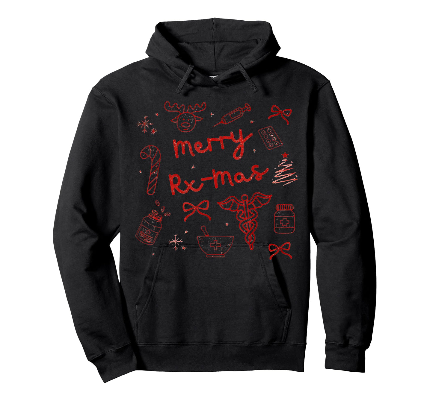 Merry Rx-mas Christmas Pharmacy Pharmacist Sweater Pharm Tec T-Shirt