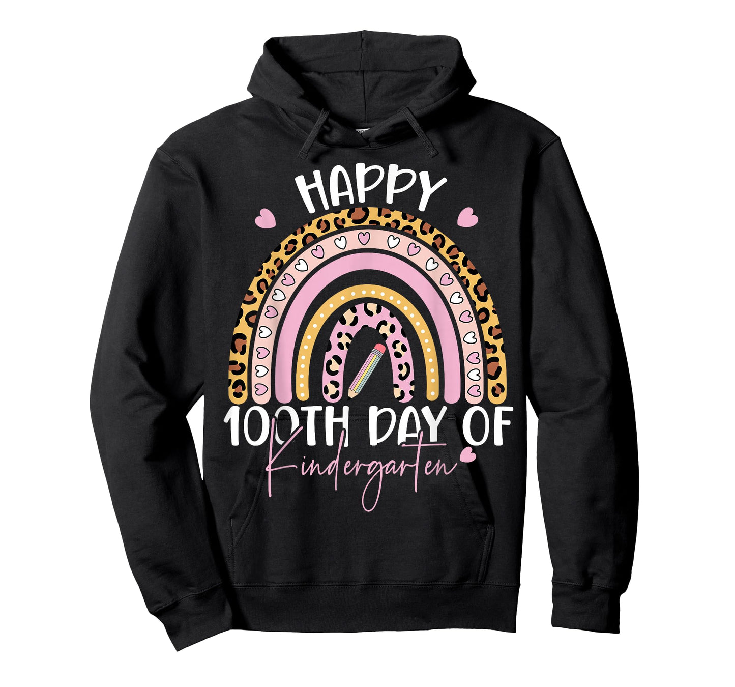 Happy 100th Day of Kindergarten Teacher 100th Days of School T-Shirt