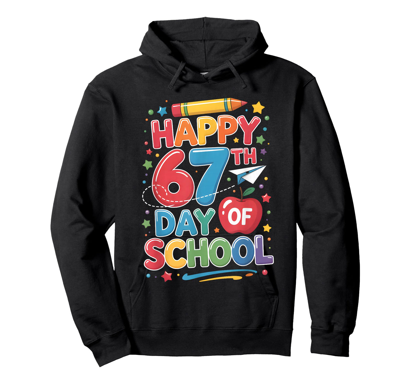 Happy 67 Days of School Teachers Students Six Seven T-Shirt