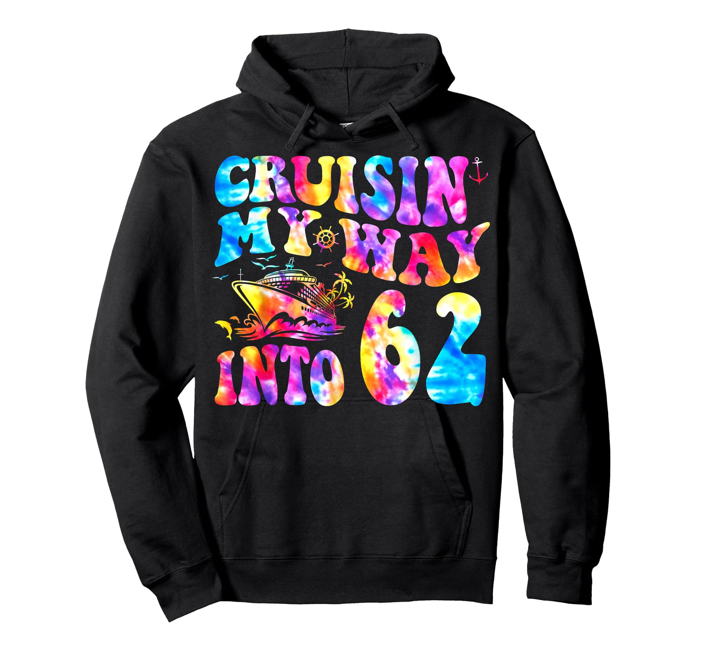 Cruisin My Way Into 62 Years Old 62nd Birthday Cruise Trip T-Shirt