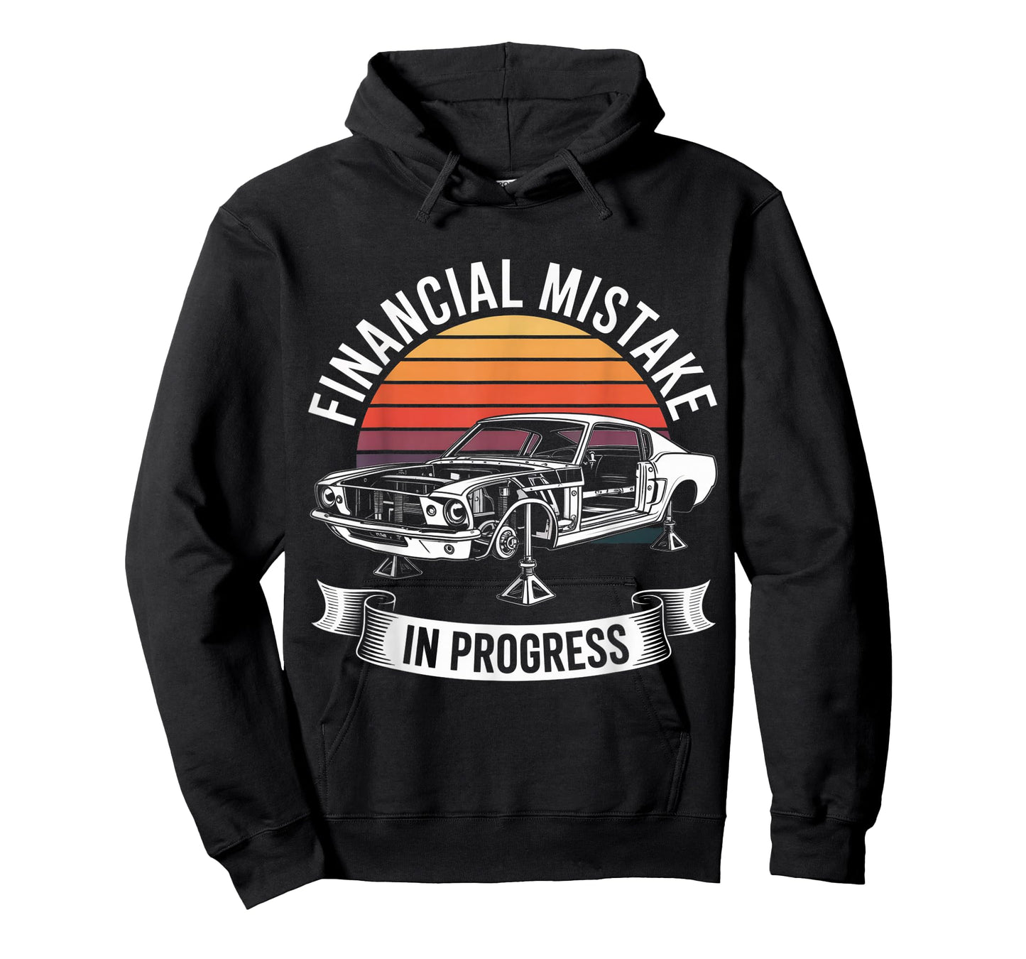 Classic 1960s Muscle Car Financial Mistake in Progress T-Shirt