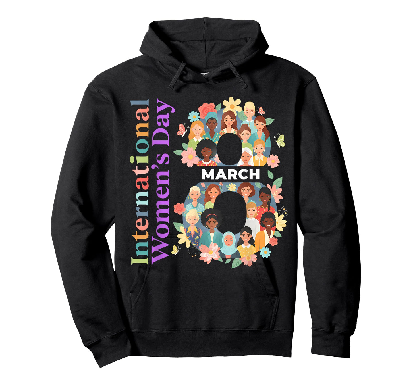 International Women's Day 8 March 2026 Empowering Women Girl T-Shirt
