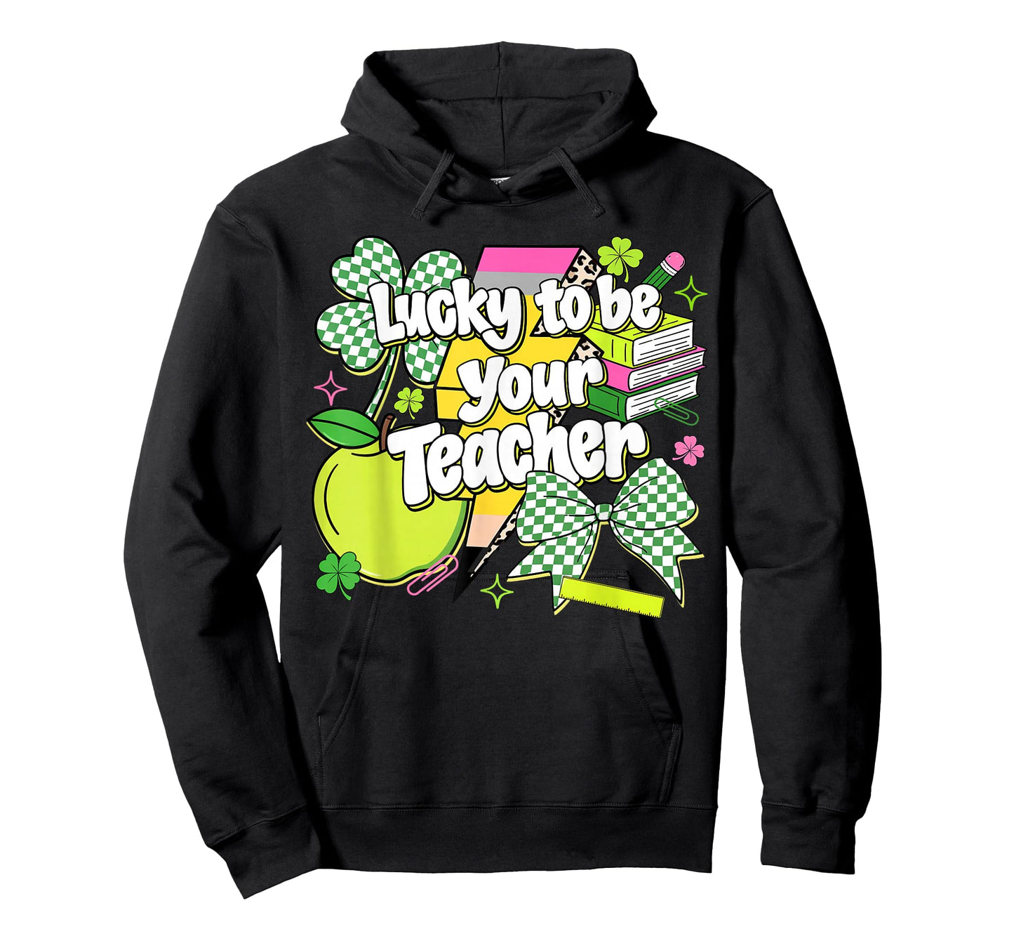 Lucky to Be Your Teacher St Patrick Day Coquette Bow Teacher T-Shirt