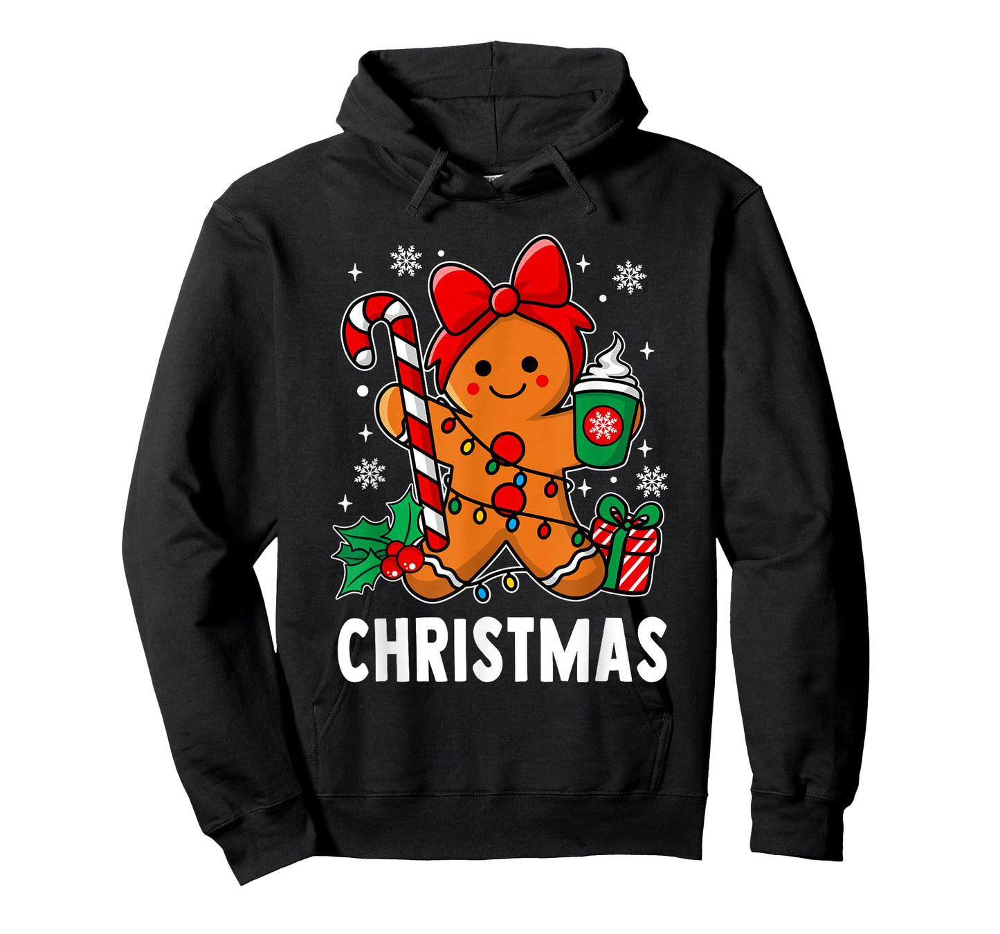 Christmas Merry Xmas Candy Cane Gingerbread Couples Pajama T-Shirt