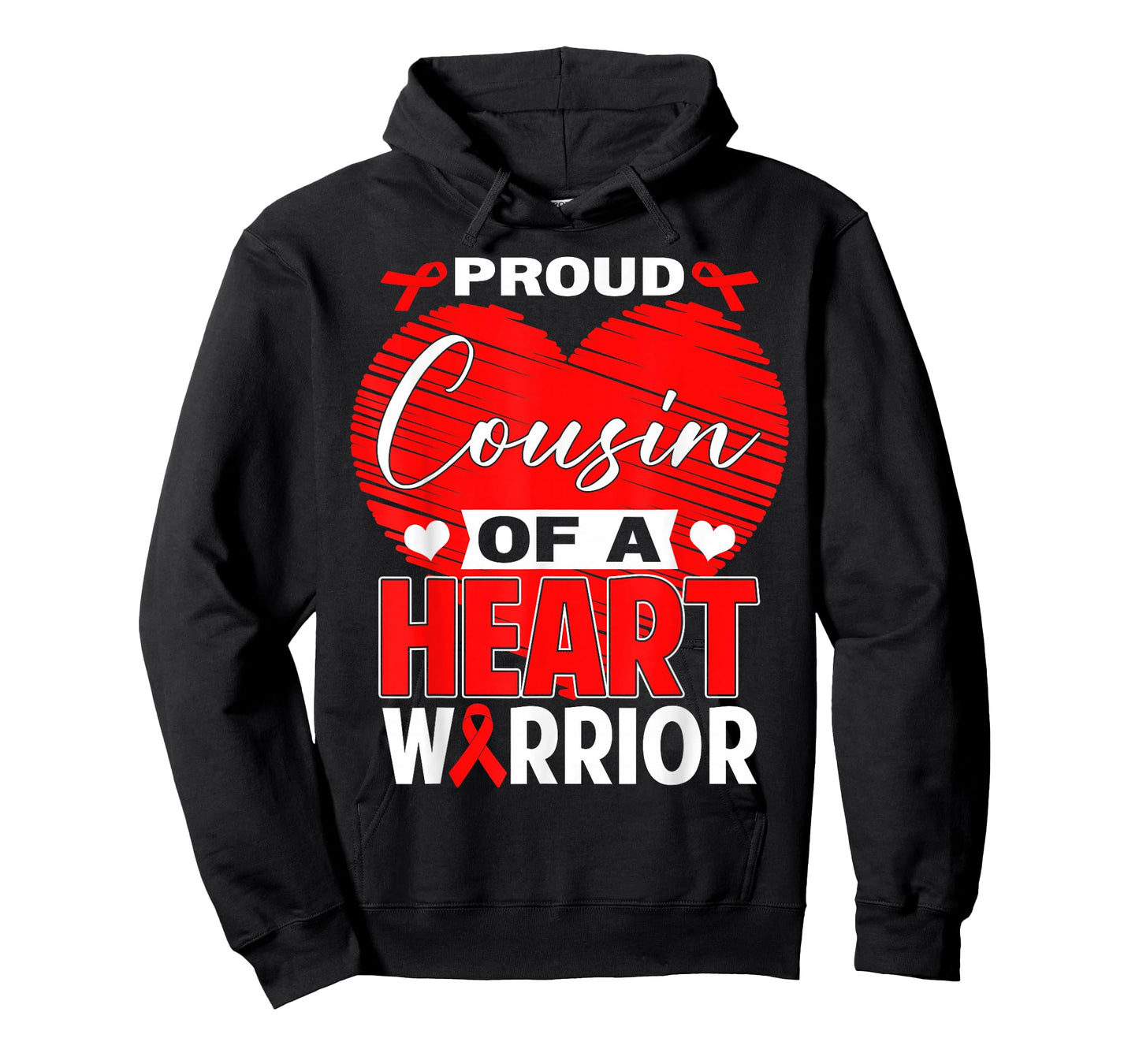 Proud Cousin of Heart Warrior Heart Disease Awareness T-Shirt
