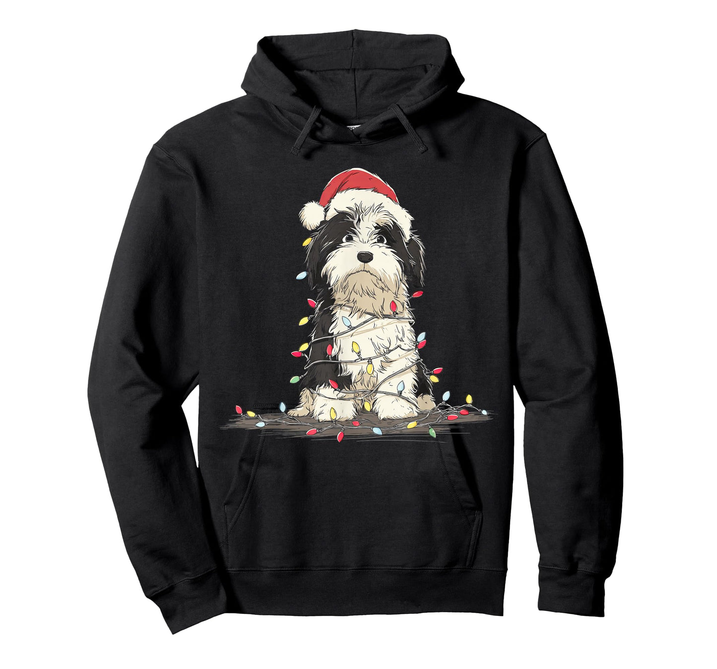 Funny Havanese Christmas Graphics Dog Lights Lover T-Shirt