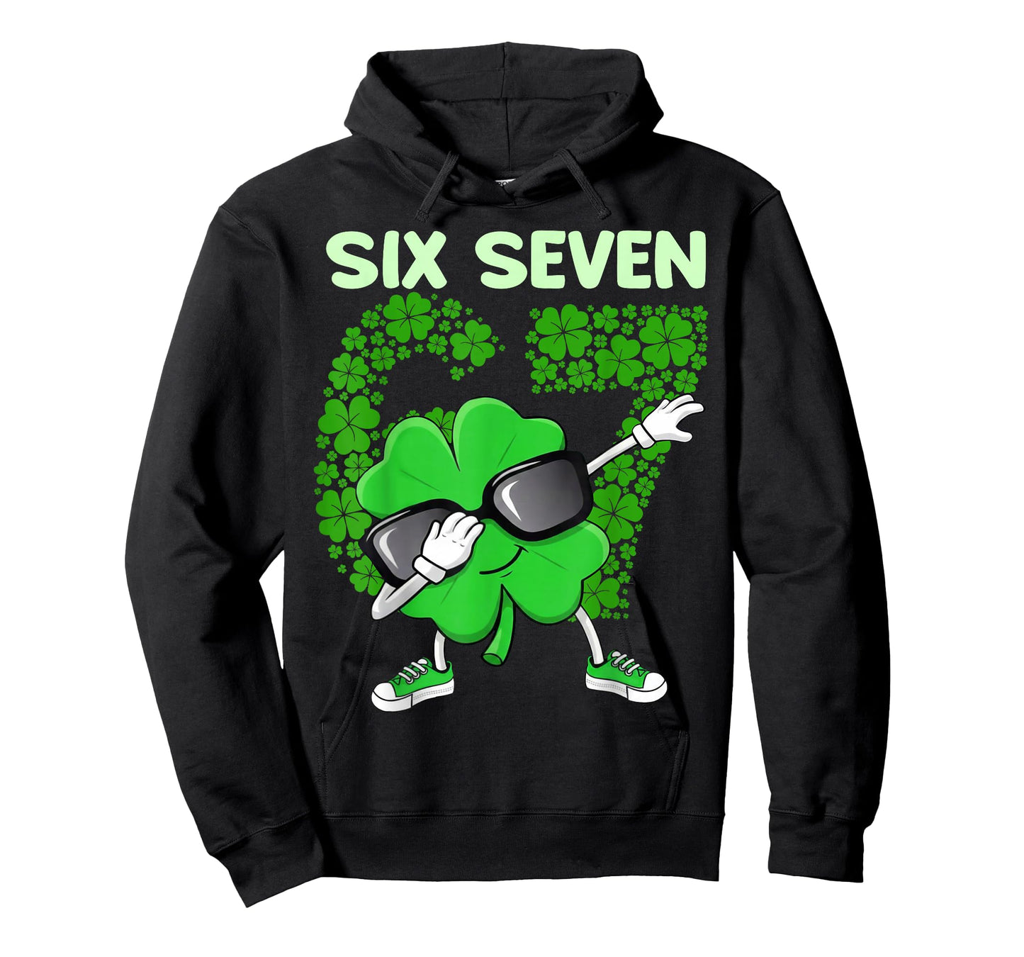 St Patricks Day Dabbing Shamrock 6 7 Meme Boys Kids Men Dab T-Shirt
