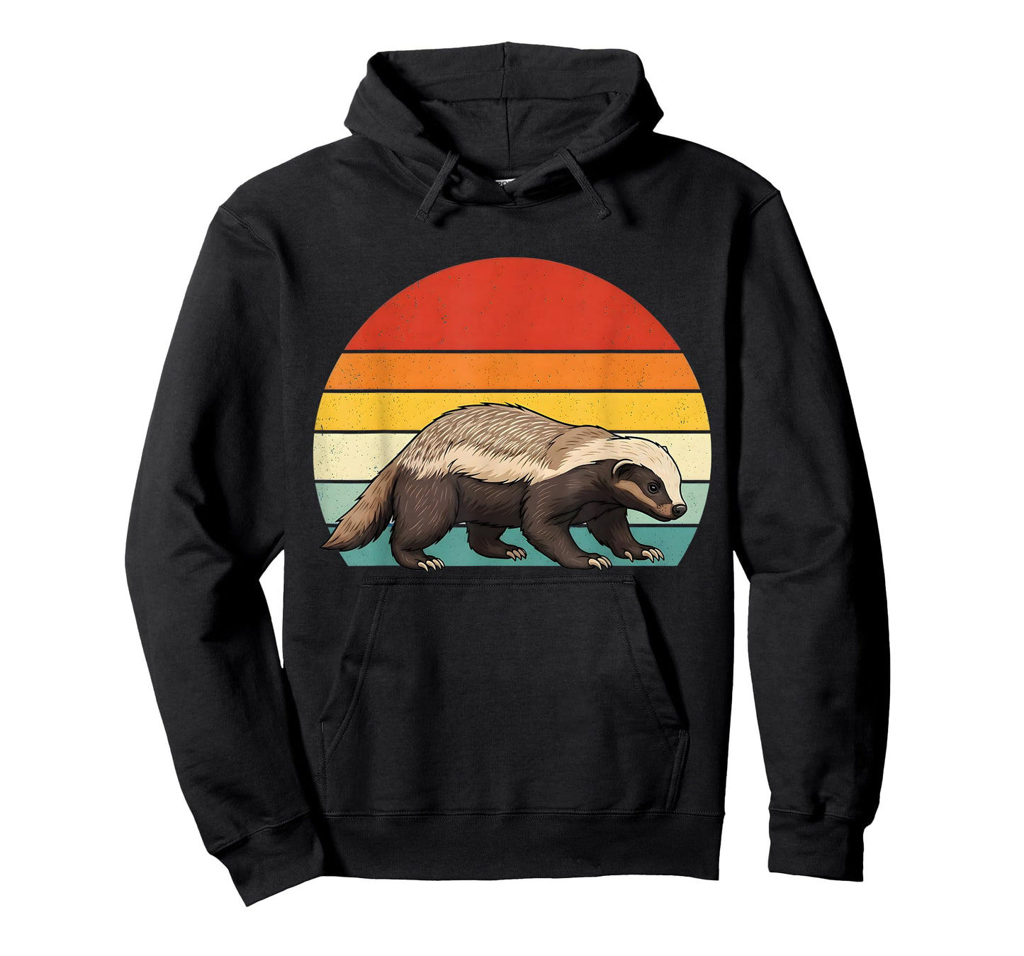 Vintage Honey Badger Retro Wildlife Animal Lover Men Women T-Shirt