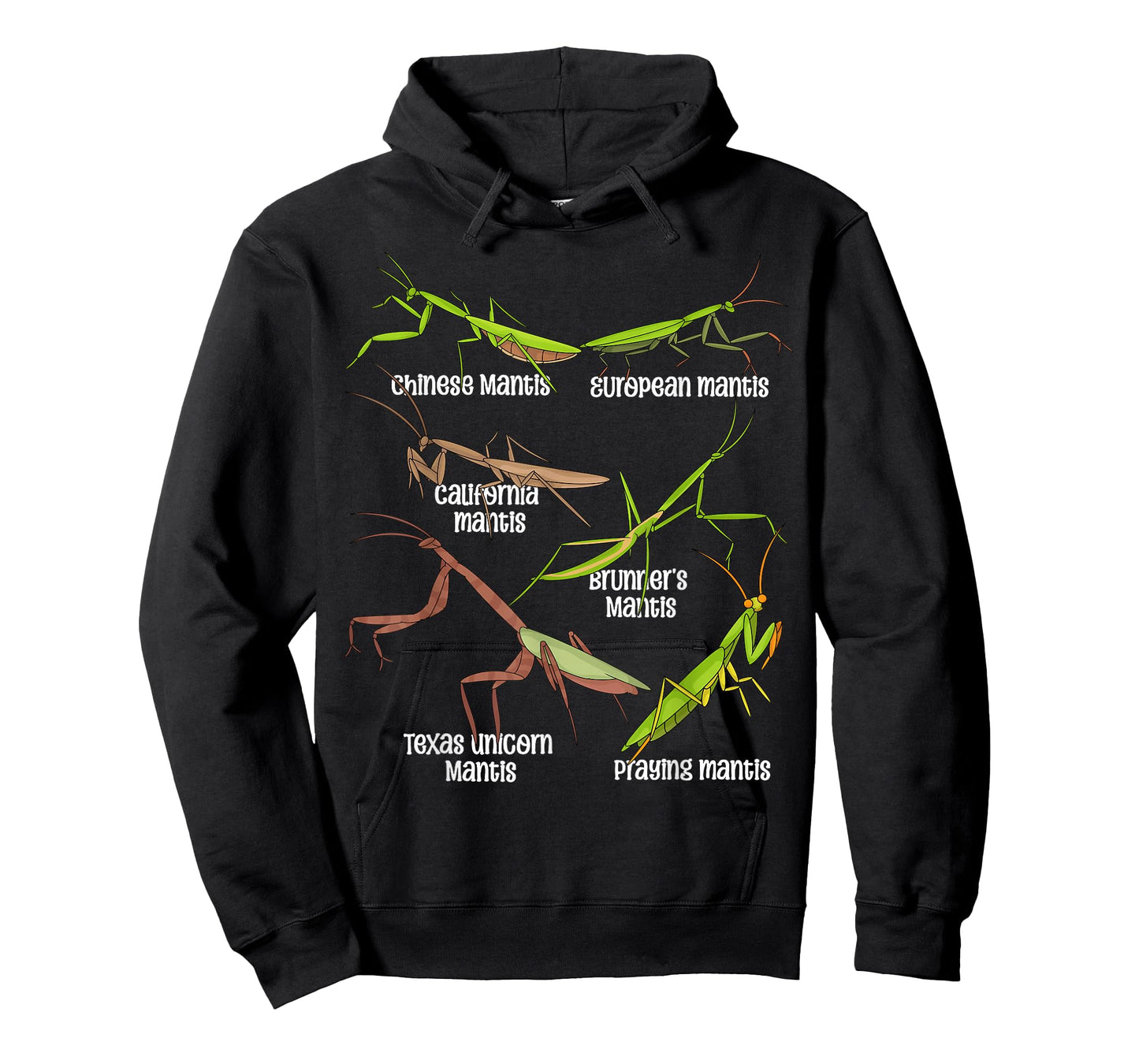 Praying Mantis Lover Kids Insects Species Praying Mantis T-Shirt