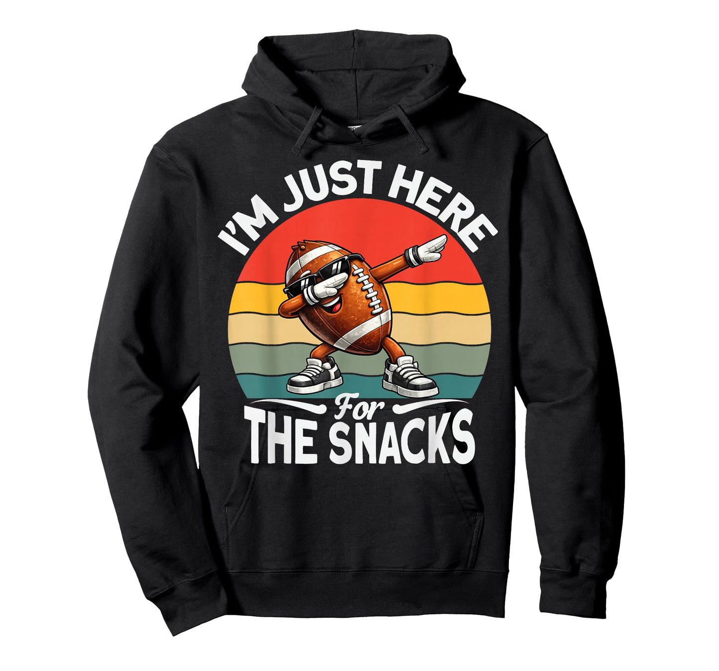 Funny I'm Just Here for The Snacks Football Kids Boys Girls T-Shirt