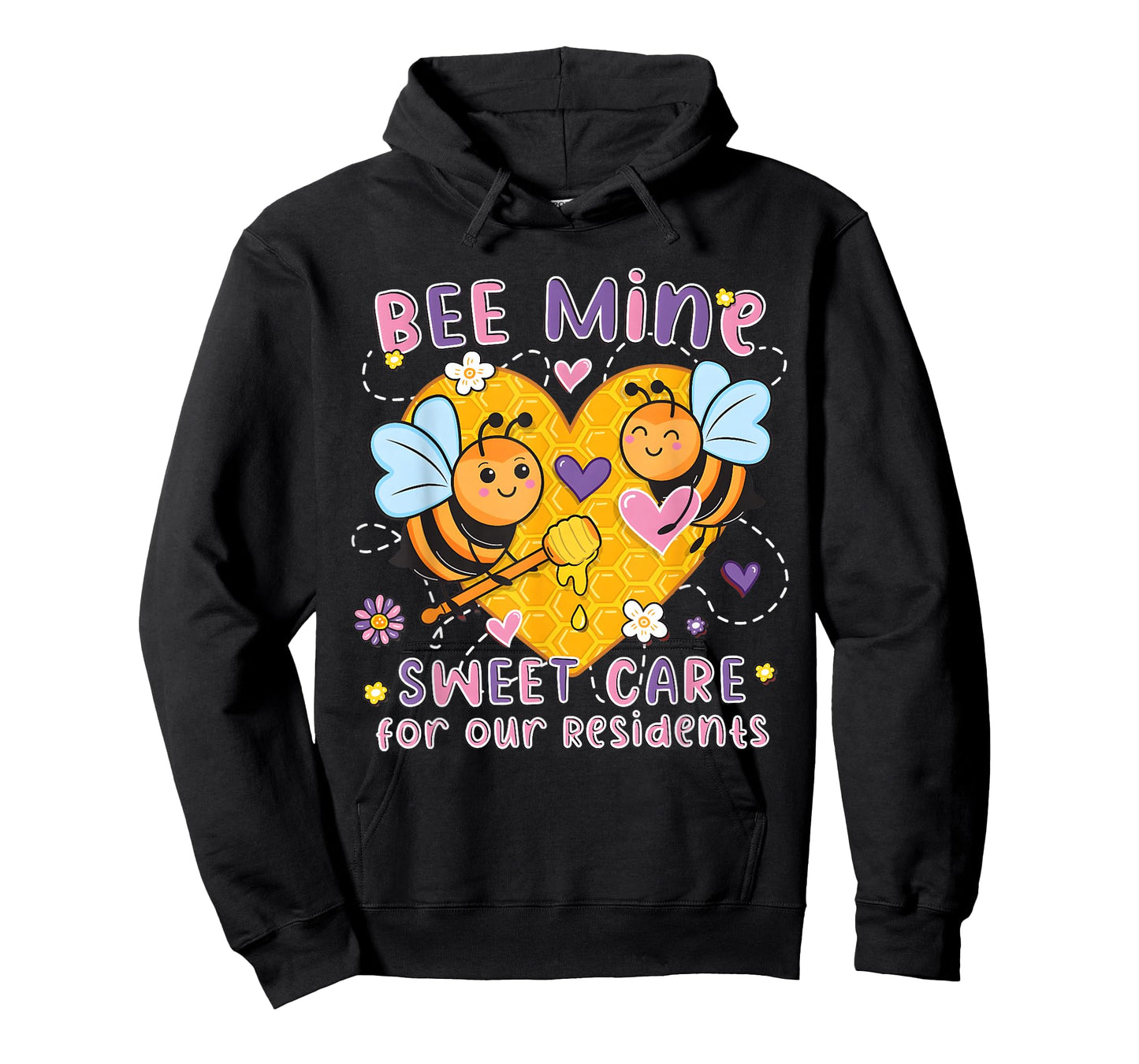 Bee Mine Sweet Care Caregivers Valentines Nursing Home T-Shirt