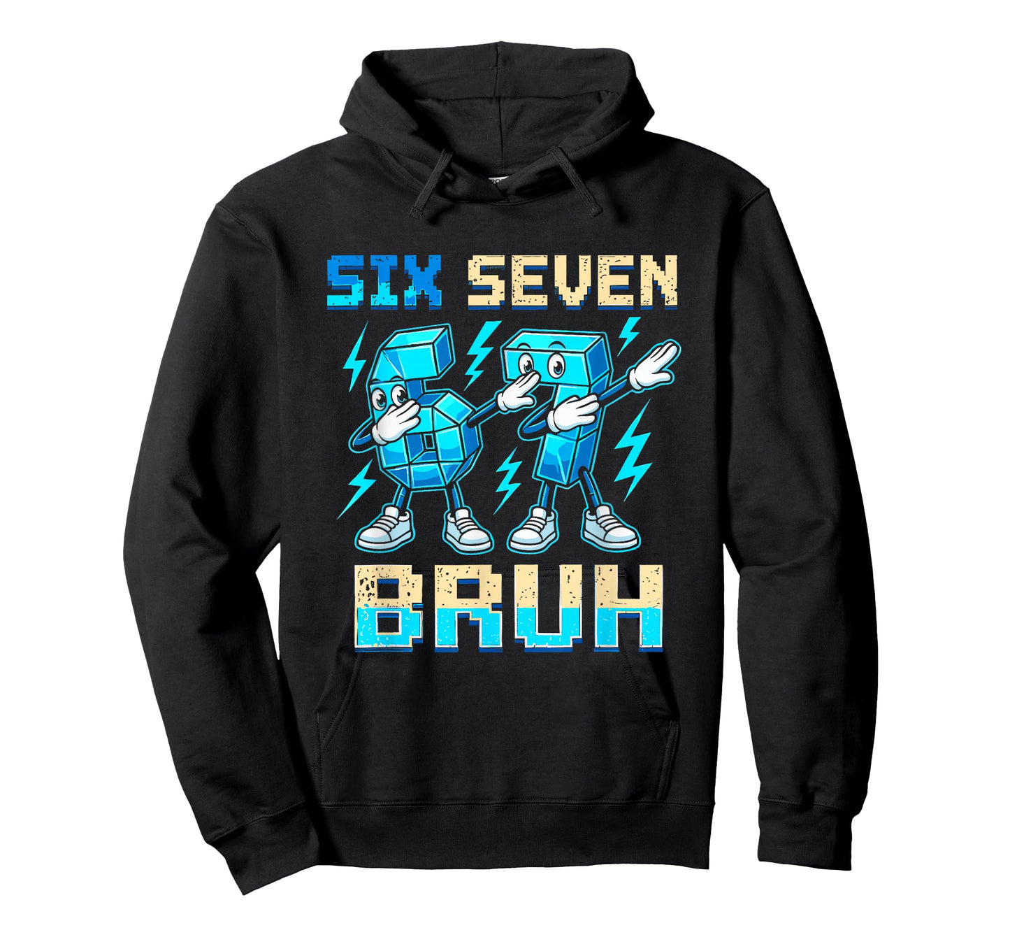 Six Seven Dabbing Cool Meme Bruh 67 Funny Dab Number T-Shirt