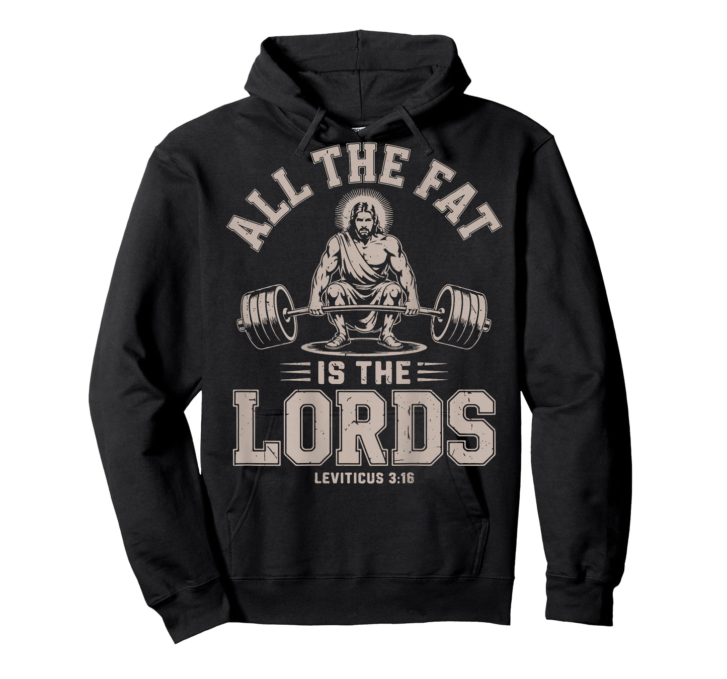 All Fat is The Lord Christian Workout Funny Jesus Christ Gym T-Shirt