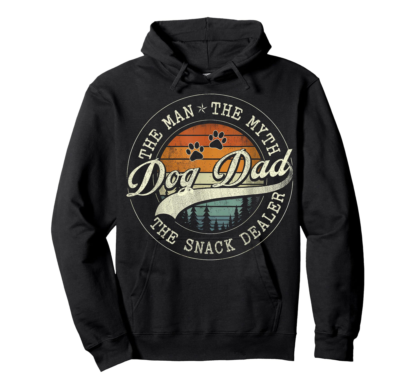 Dog Fathers Day Dog Dad The Man The Myth The Snack Dealer T-Shirt