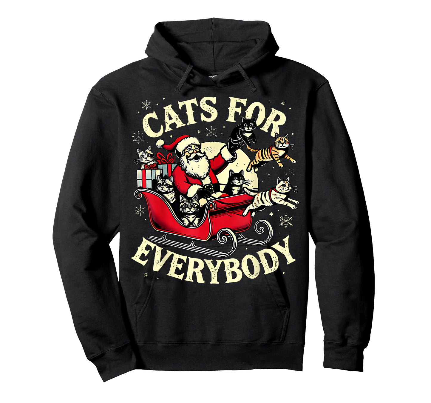 Christmas Cats for Everybody Santa Lover Holiday T-Shirt