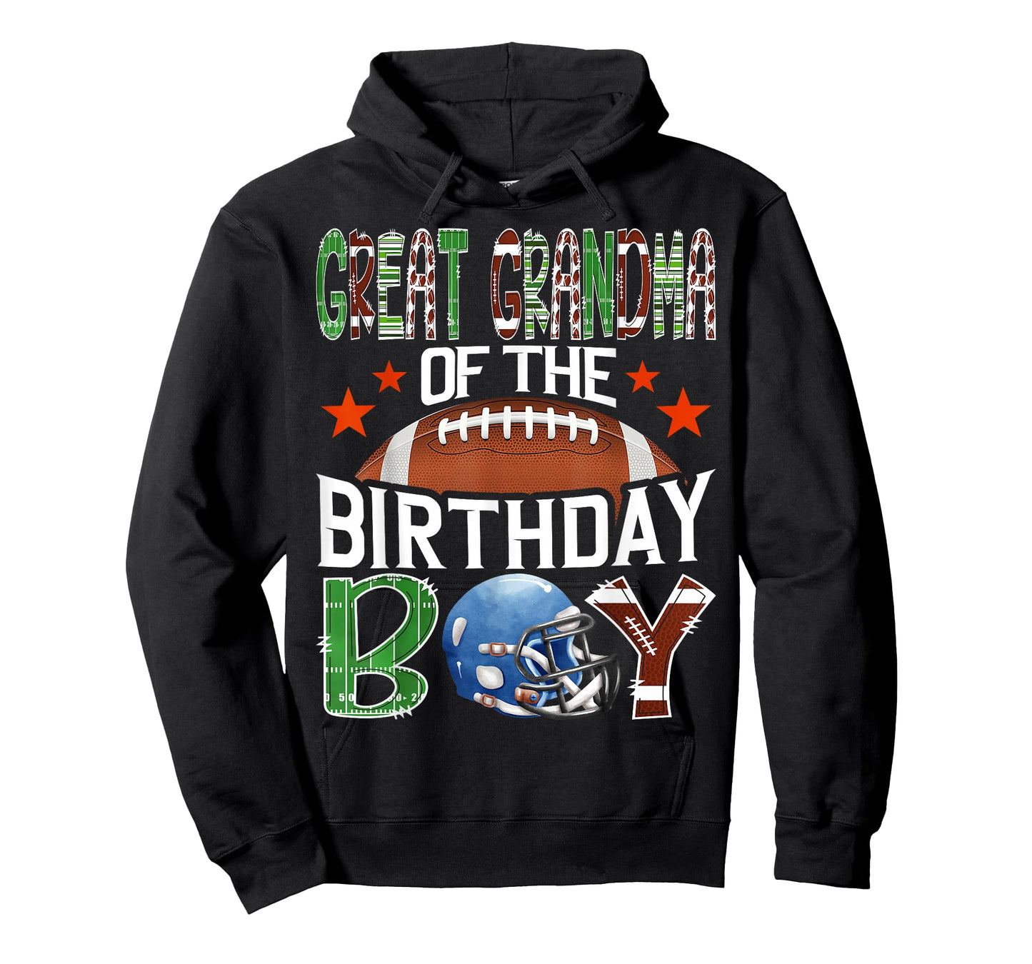 Great Grandma of The Birthday Boy Game Day Football Lover T-Shirt