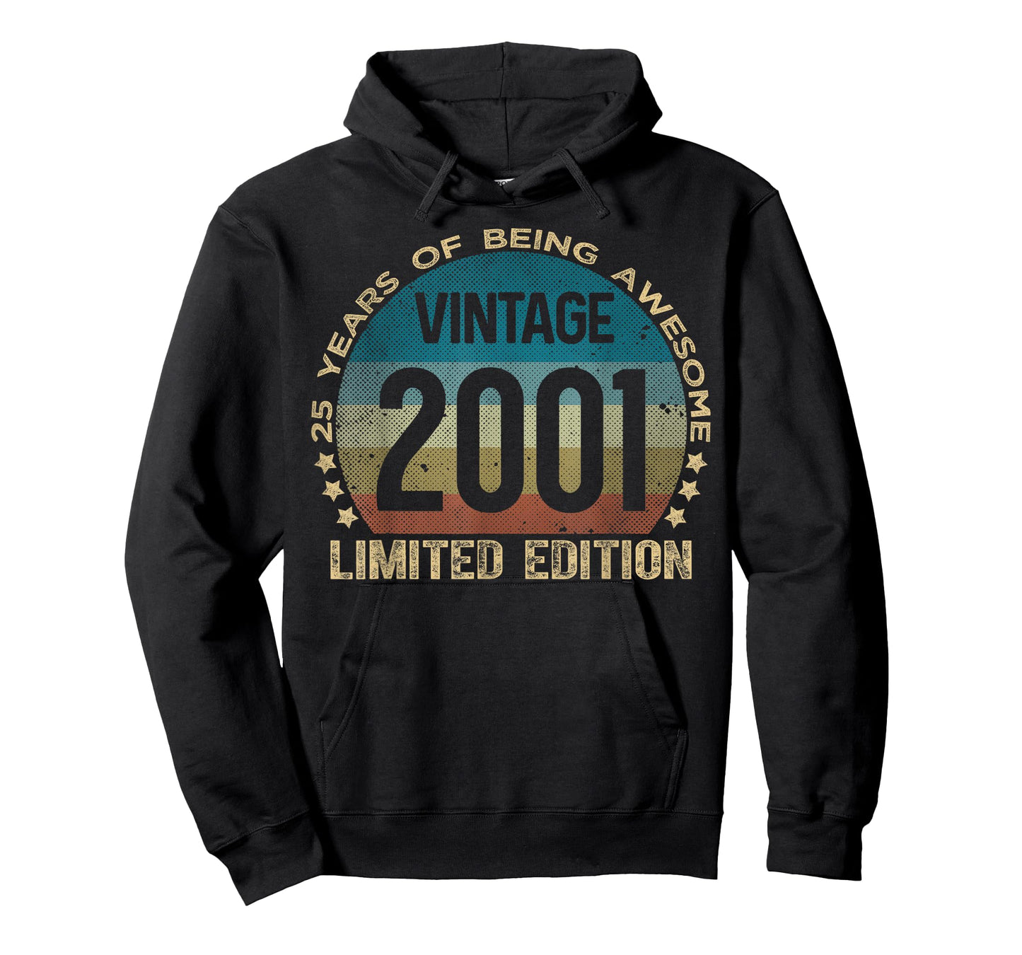 25 Year Old Gifts Vintage 2001 Limited Edition 25th Birthday T-Shirt