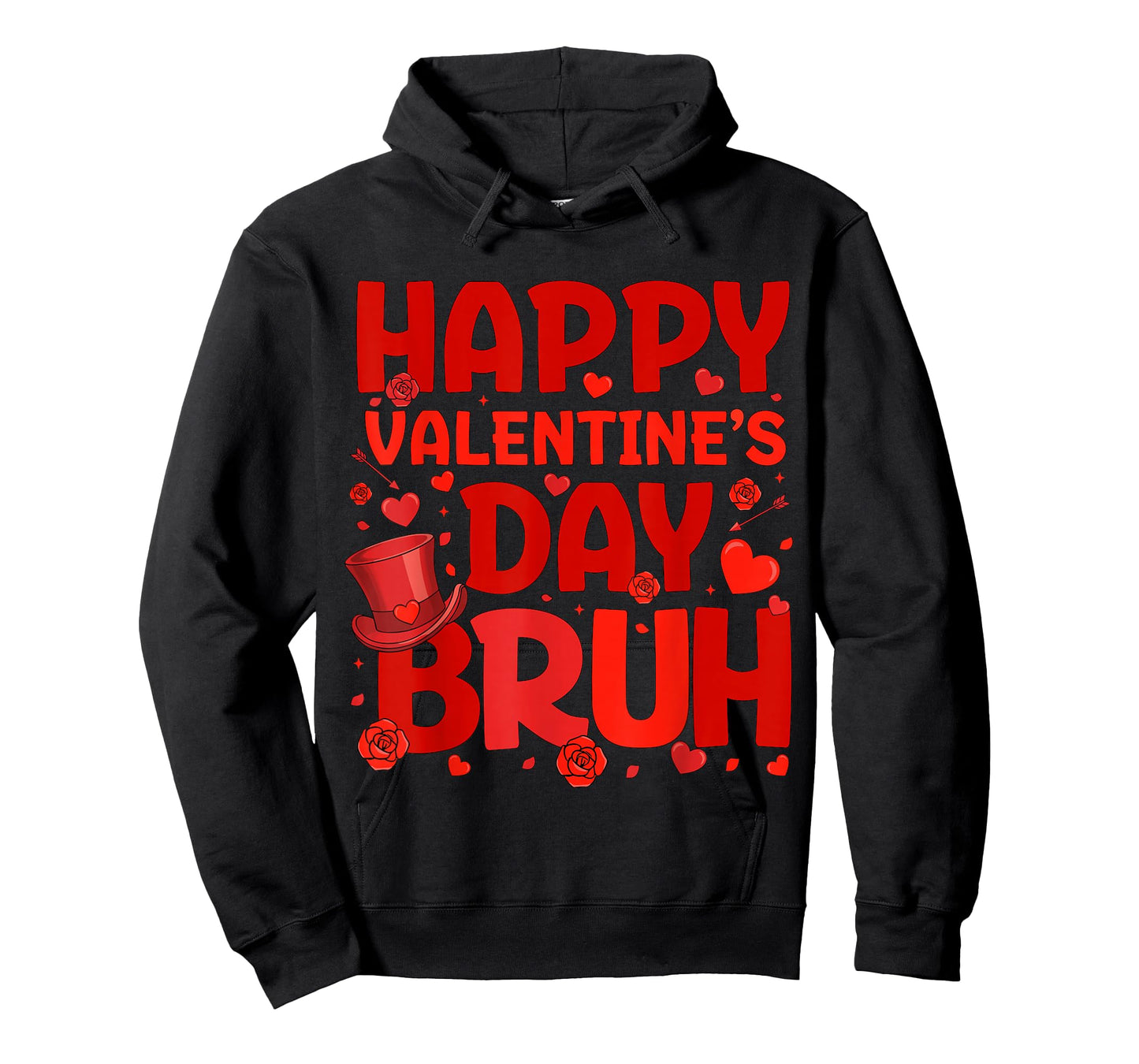 Bruh Valentines Day Teens Boys Kids Heart Valentine T-Shirt
