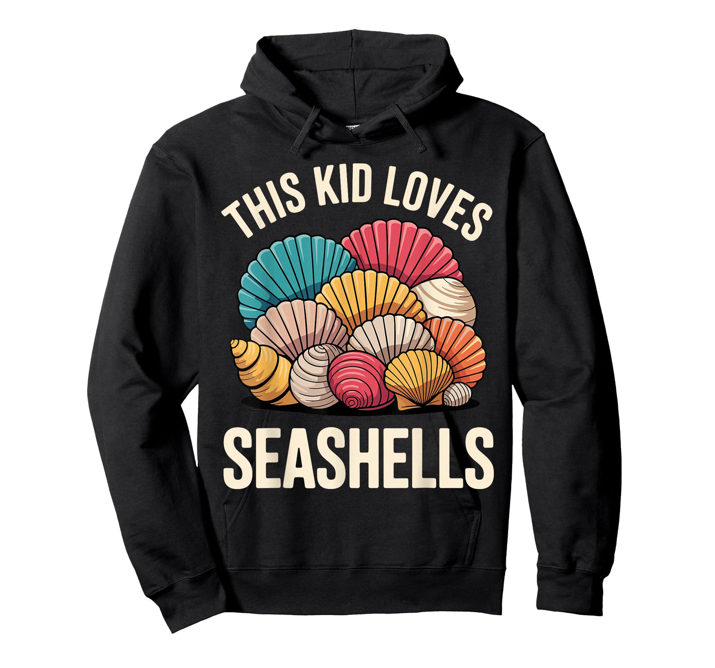 Seashell Art for Kids Boys Girl Sea Shell Collector Shelling T-Shirt